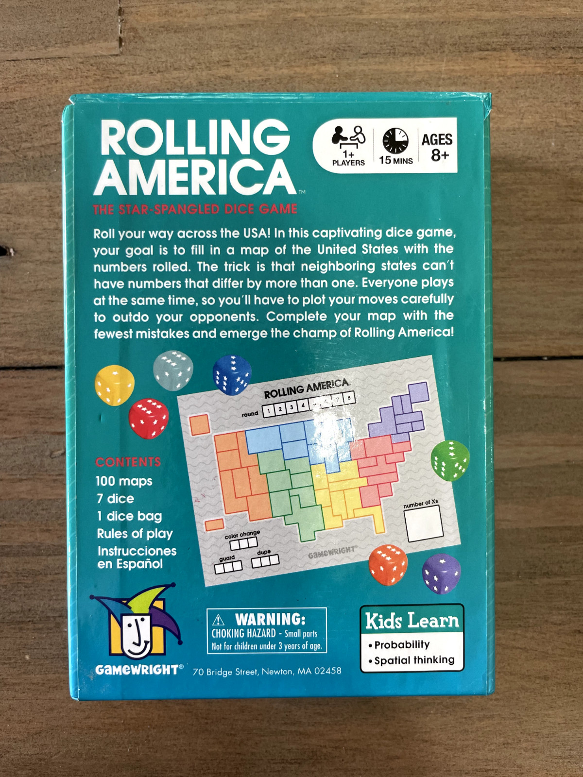 United States & Presidents Home School Bundle Includes Rolling America Game