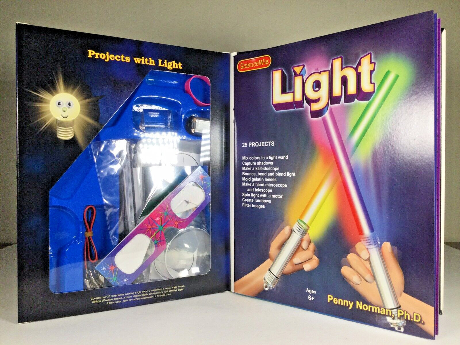 Kids Science Kits Lot Light & Tin Can Robot Ages 8 and up