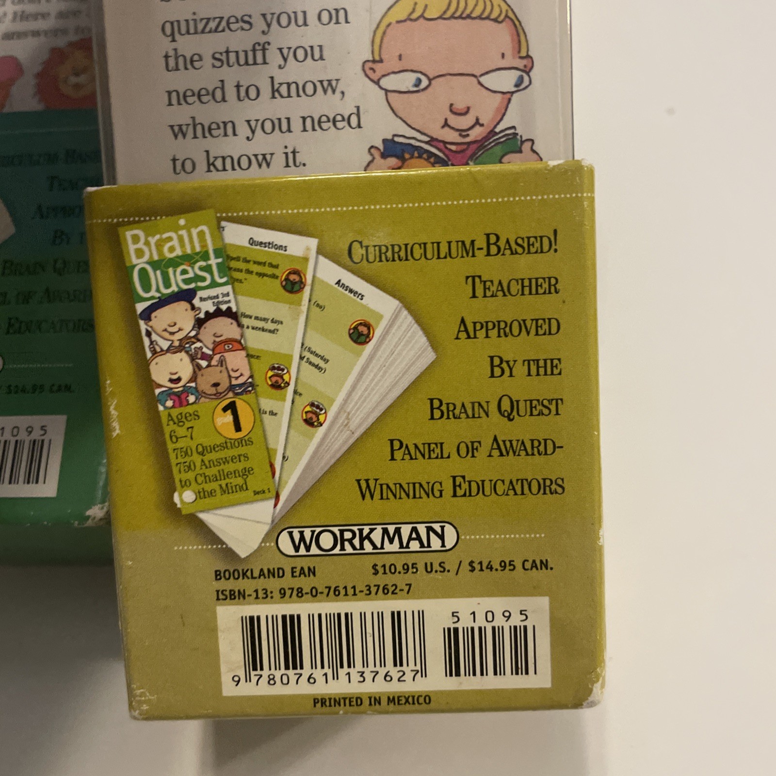 Brain Quest Lot Kids Learning Cards Ages 3–7 Threes Preschool Kindergarten 1st