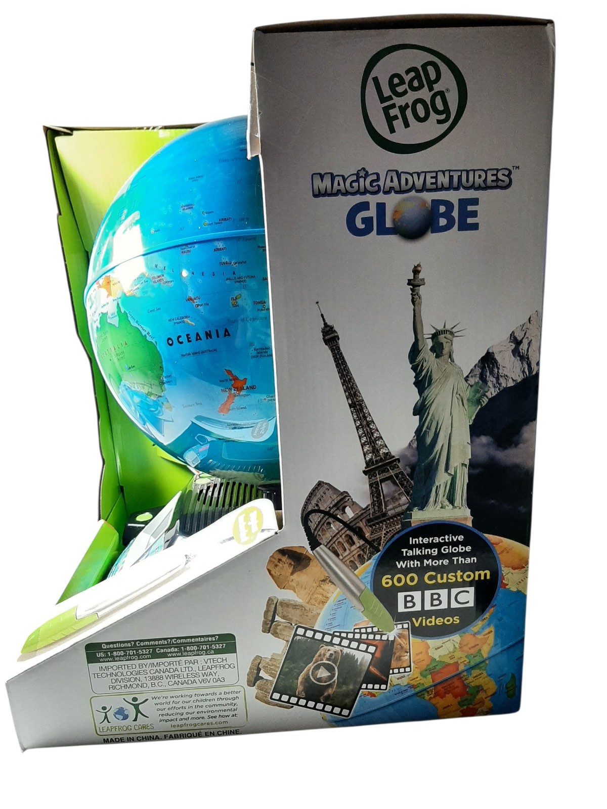 LeapFrog 80-605400 Magic Adventures Globe Educational Toy BBC Videos
