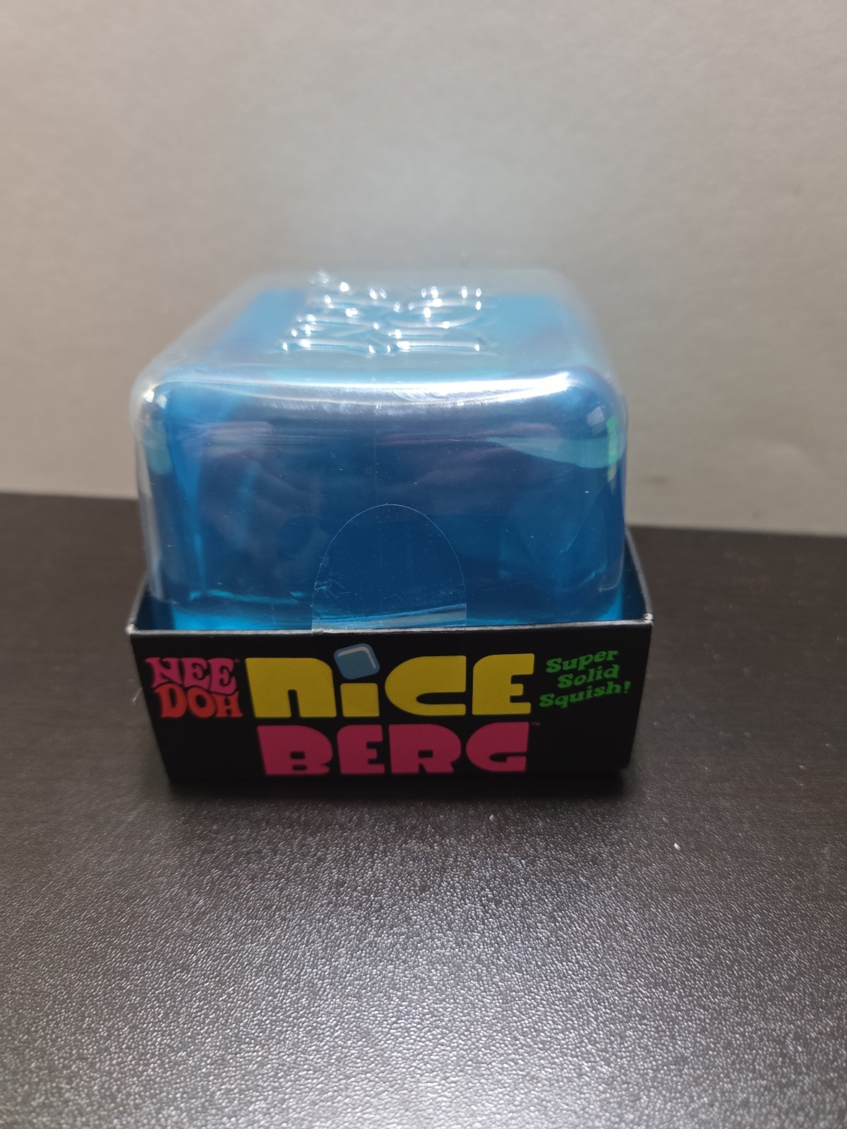 NeeDoh Nice Berg Blue XL Giant Nee Doh Niceberg Solid Squish Cube
