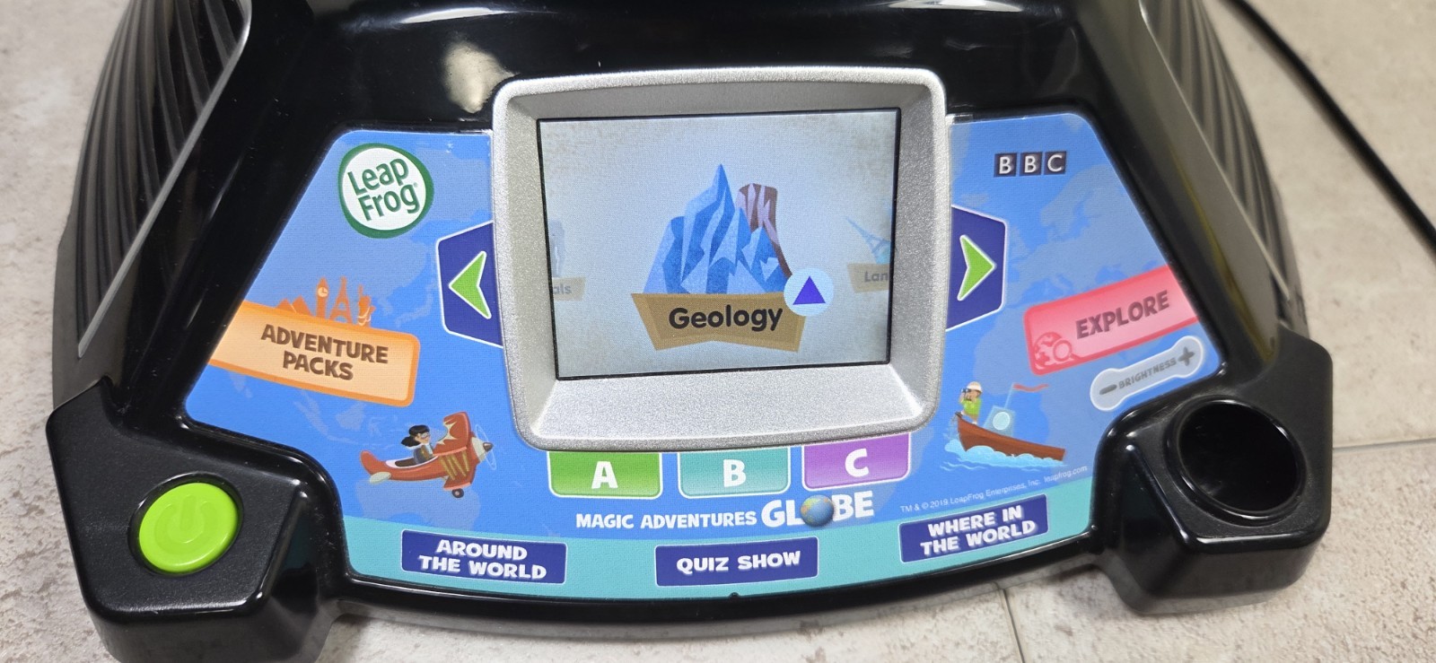 LeapFrog Magic Adventures Globe BBC Educational Interactive Toy & Stylus TESTED