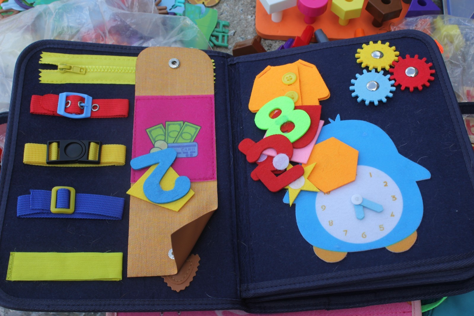 HUGE LOT Sensory Manipulative Wood Counting Toddler Homeschool Learning Tools