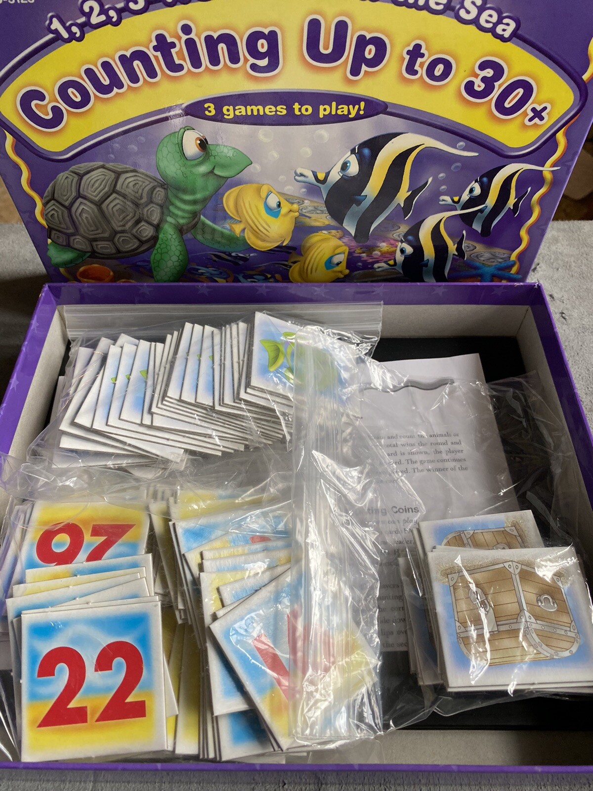 1-2-3 Treasures in the Sea Counting Up to 30 LEARN NUMBERS Game