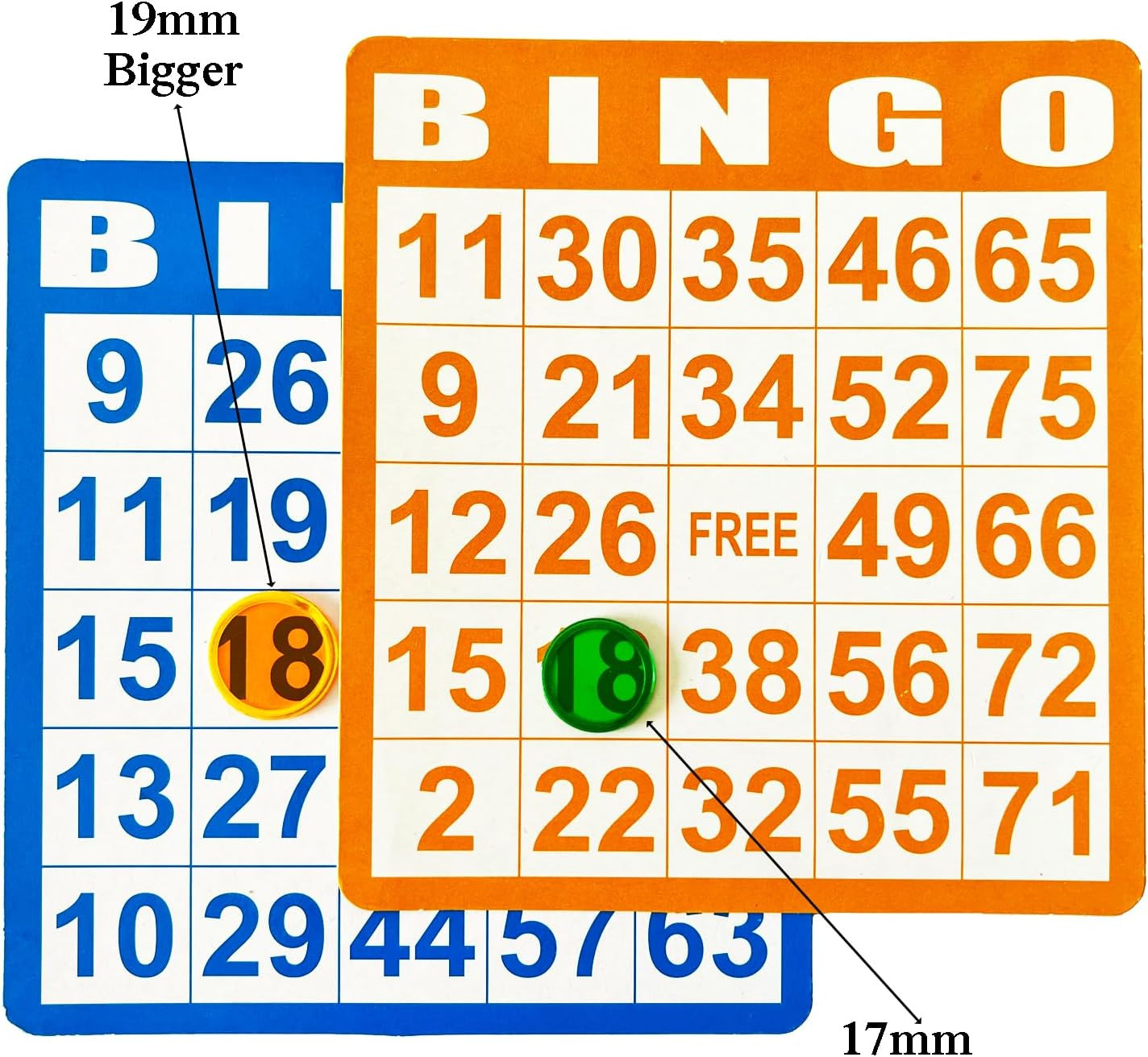Magnetic Bingo Chips Counters – 300 Pieces Transparent Counting Game Chips – Cle