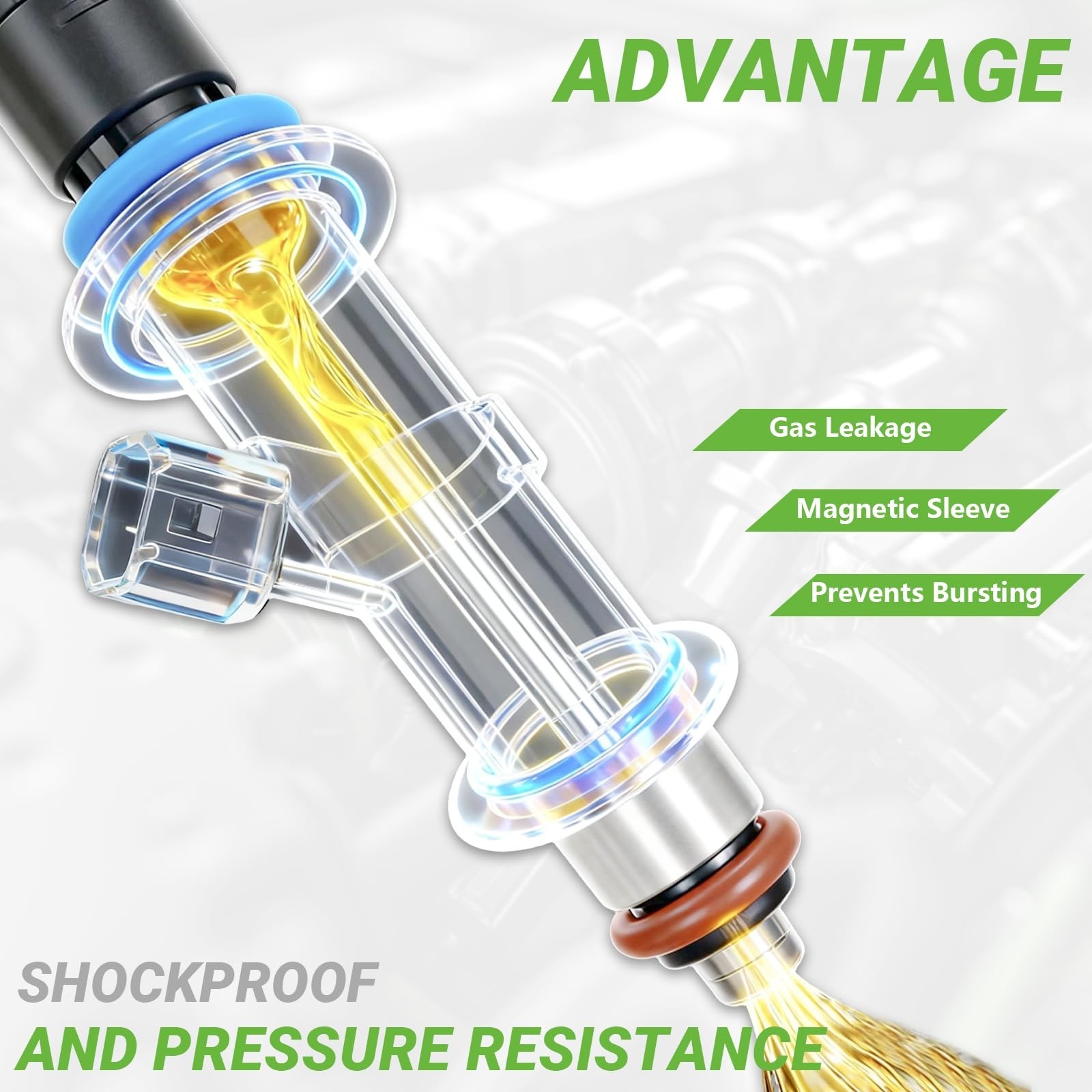 Fuel Injectors Set of 6 Compatible with Lexus GS300 2006 3.0L, IS250 2006-201…