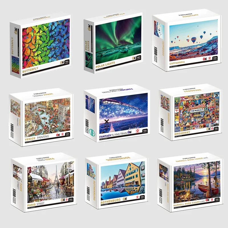 1000pcs World Famous Painting Puzzle – Stress Relief & Education