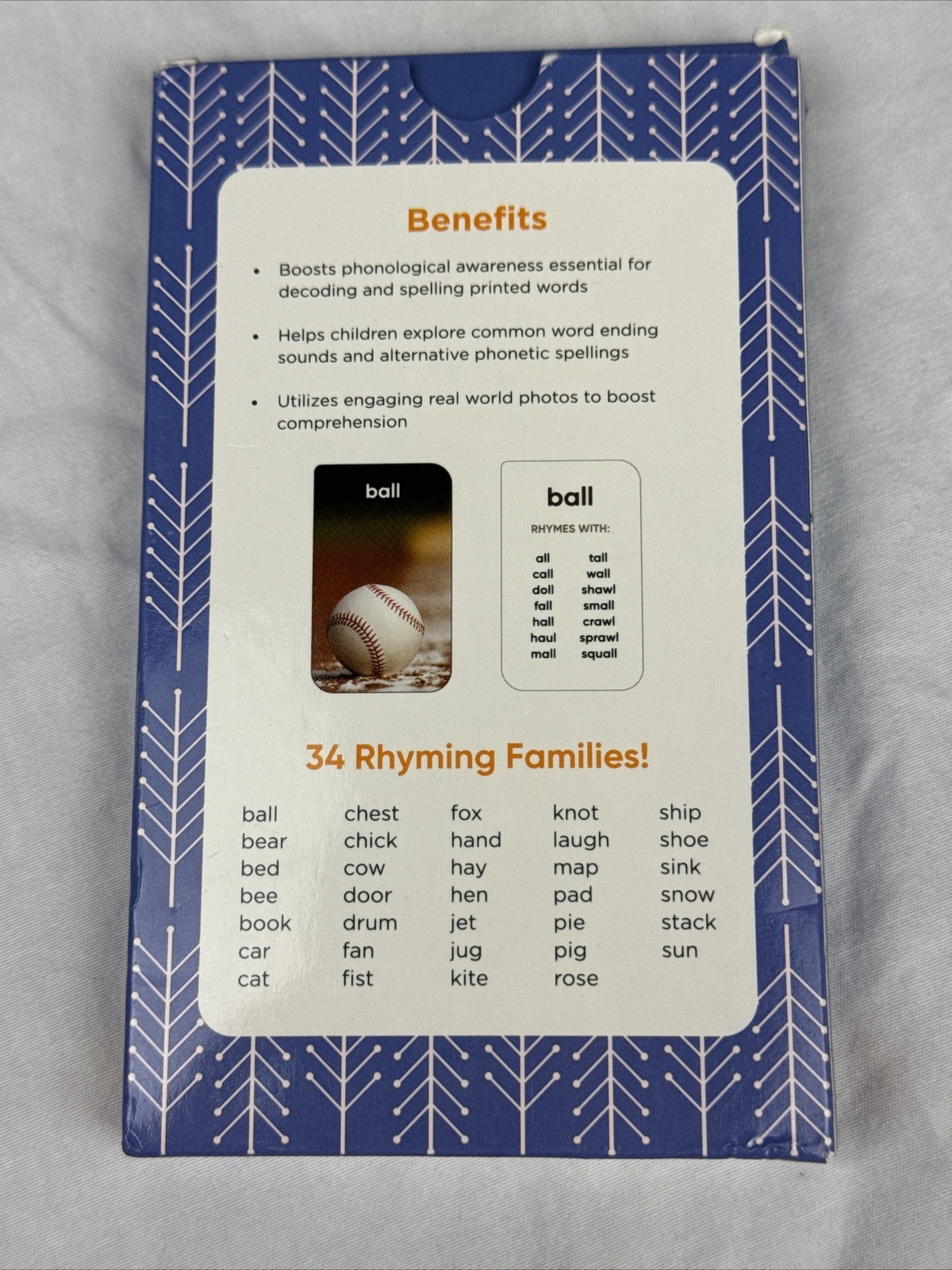 Think Tank Scholar Preschool 34 Rhyming Flash Cards Games Award Winning Youth