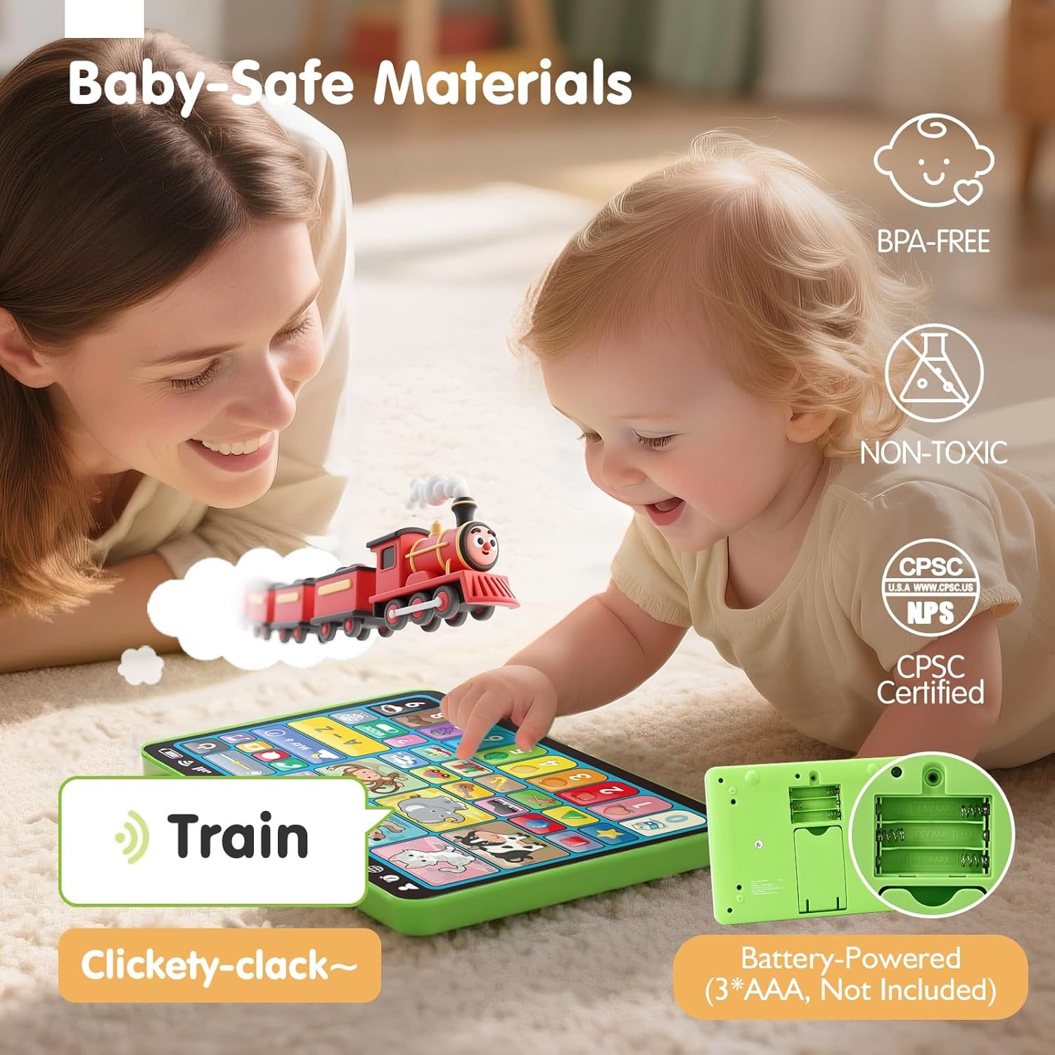 Educational Tablet Learning Pad Electronic Interactive Toy for Kids Toddlers