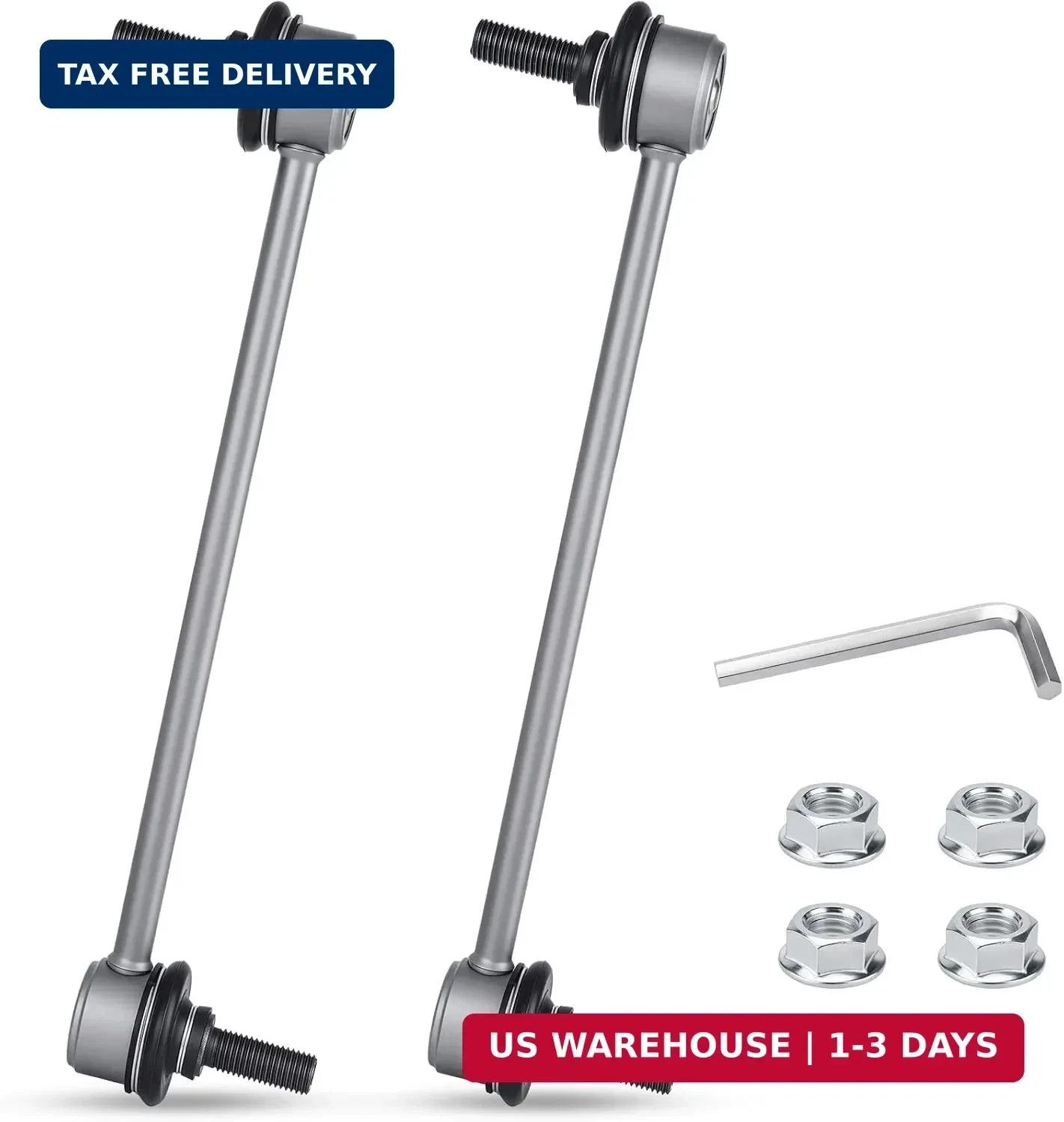 K80066 Zinc-Nickel Alloy Front Stabilizer Sway Bar Links for 2000-2011 Ford Focu