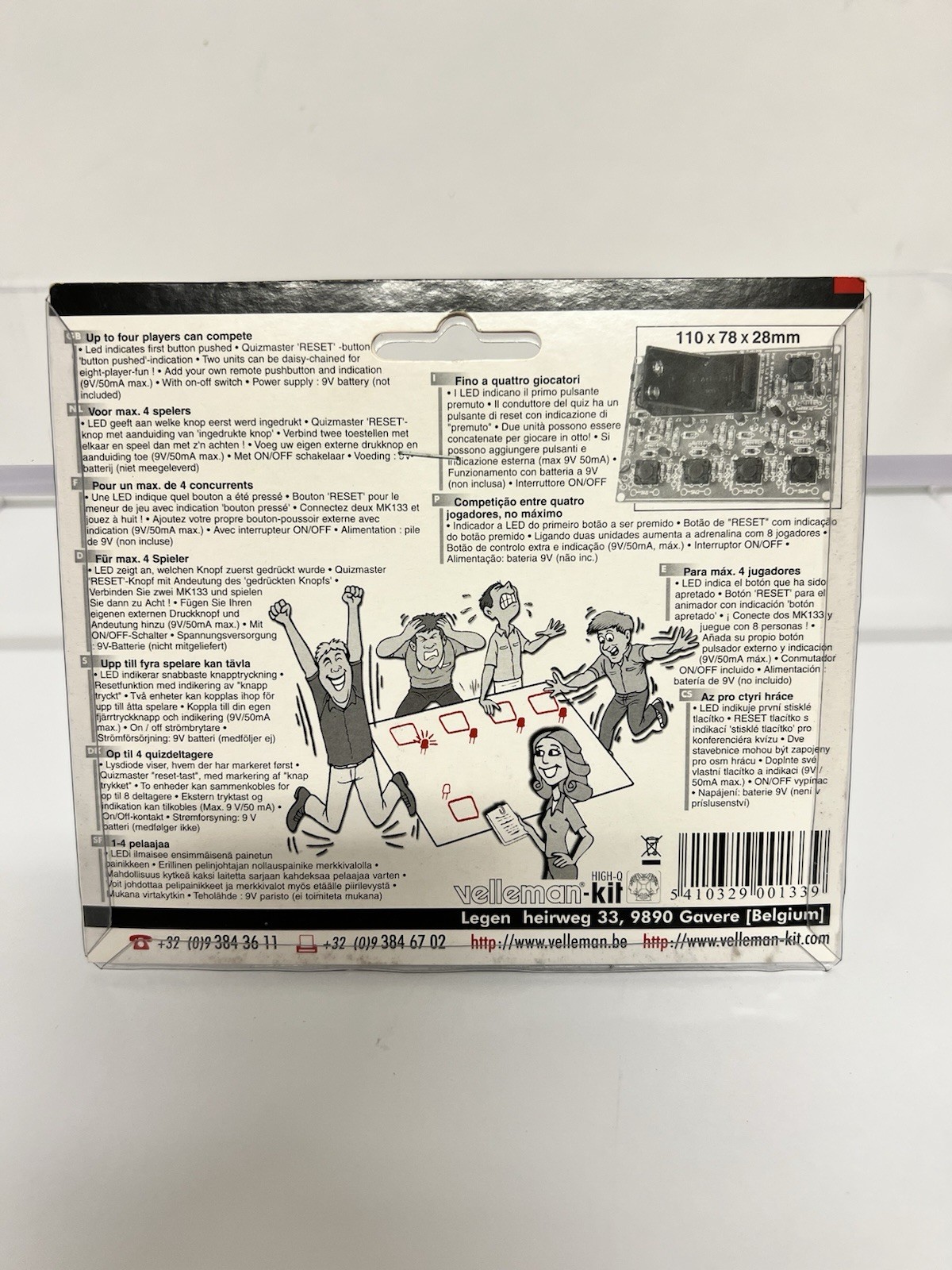 Velleman MK133 Quiz Table DIY Electronic Kit Game Board NEW Unassembled