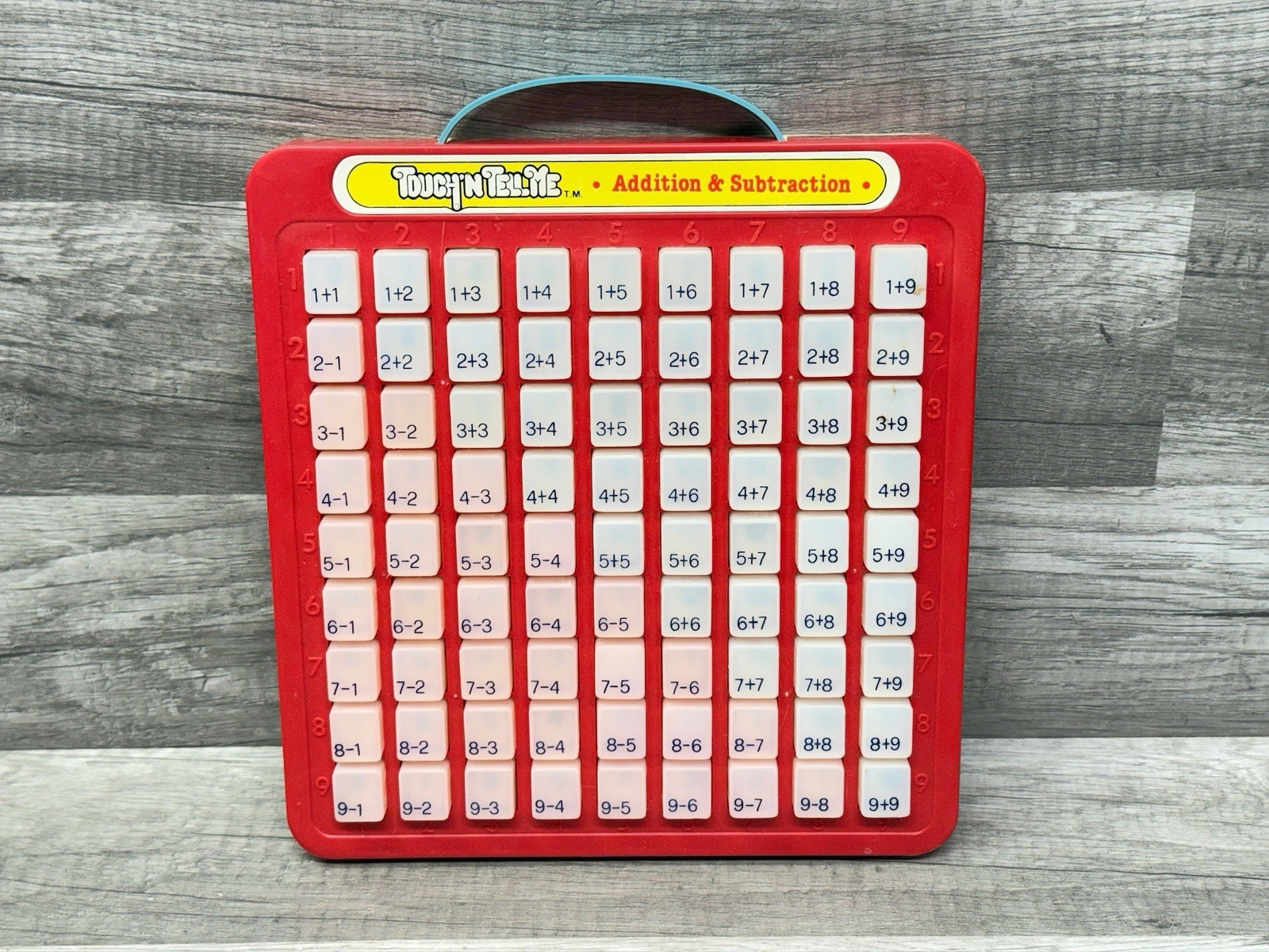 Touch N Tell Me Math Addition & Subtraction Learning Tool Vintage 1981 Galoob
