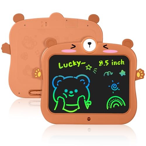 LCD Writing Tablet for Kids Doodle Board Drawing Pad, Little 8.5 inch Brown