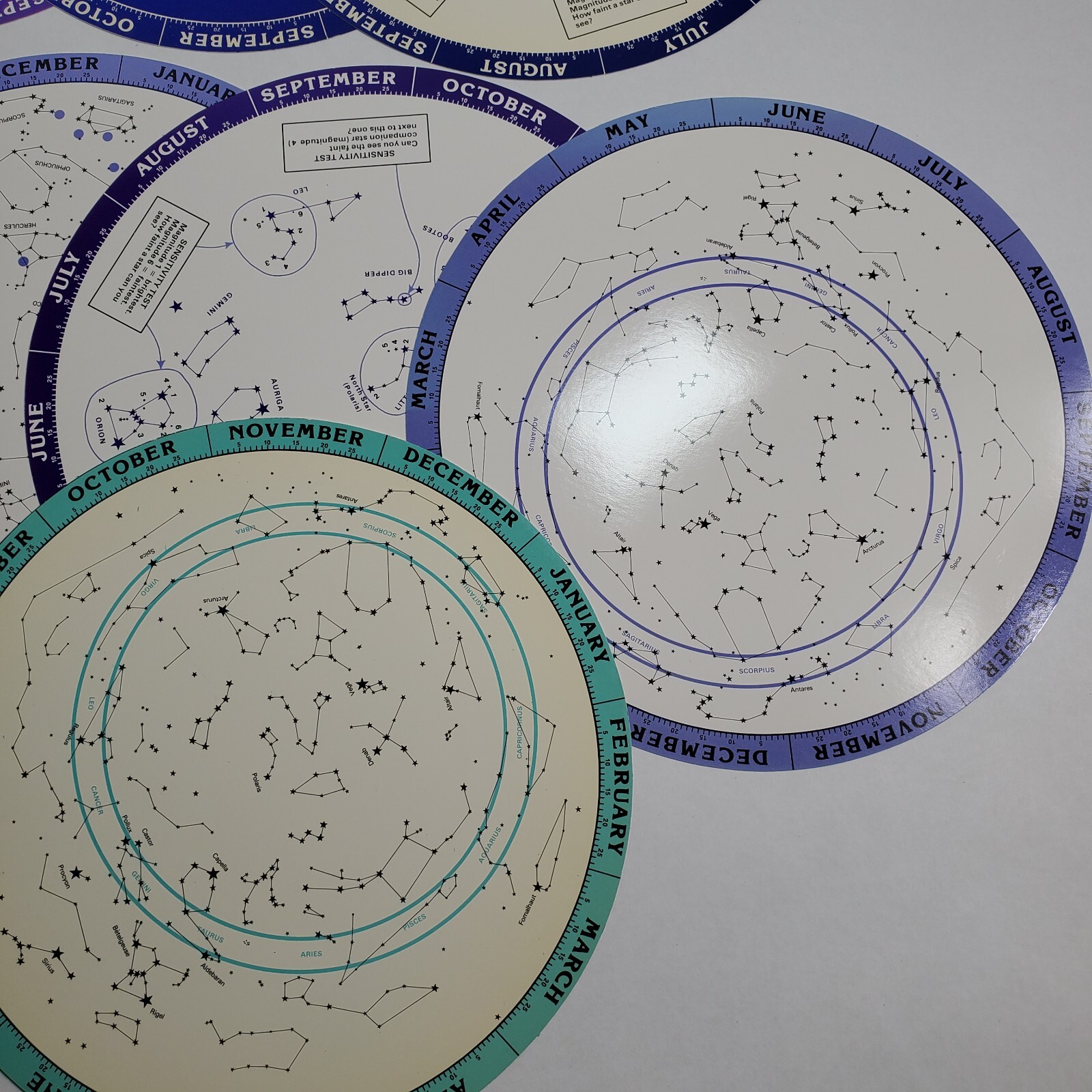 Vintage Star Gazers Sky Challenger Games with 13 Wheels 1978 Univ of California
