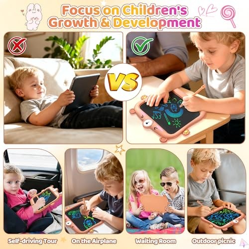 LCD Writing Tablet for Kids Doodle Board Drawing Pad, Little 8.5 inch Brown