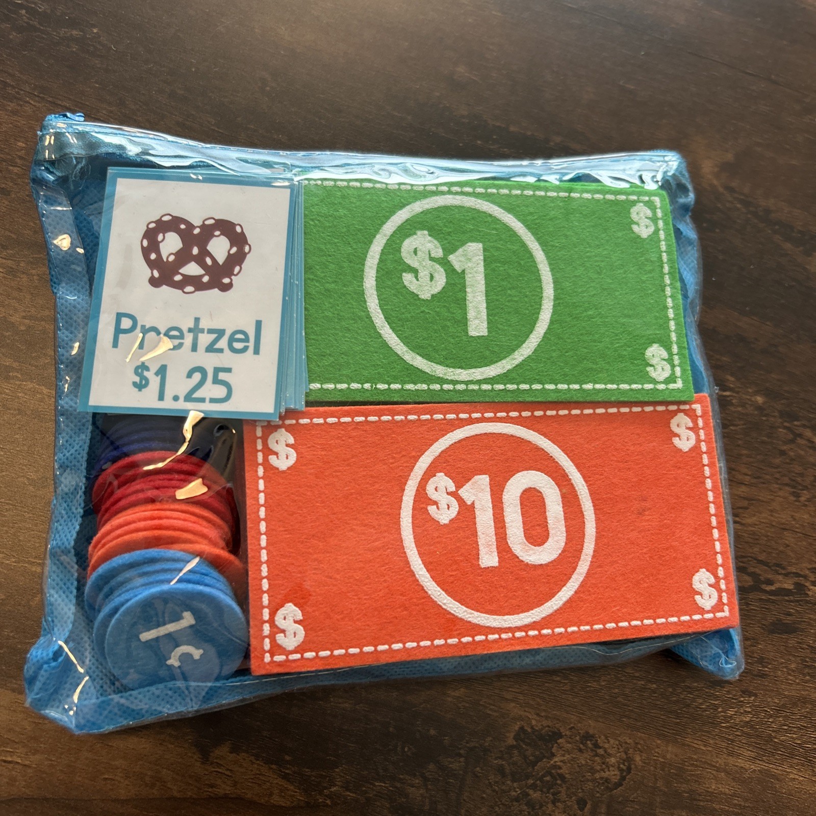 Horizon Group Pretend Play Lot of Felt Money And Coins-3 Complete Sets!!!
