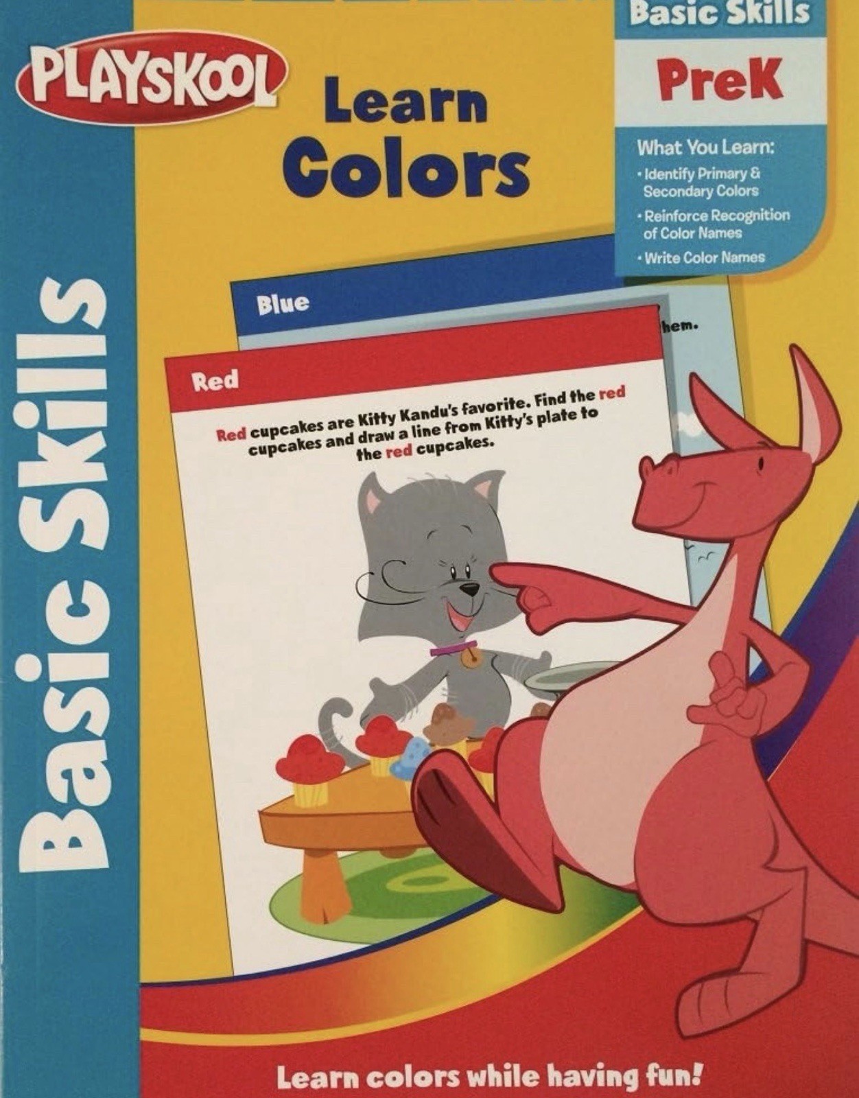 PLAYSKOOL, ALPHABET,COLOR,SHAPES, COUNTING, English, WORKBOOKS Set-4 Pre-K NEW!