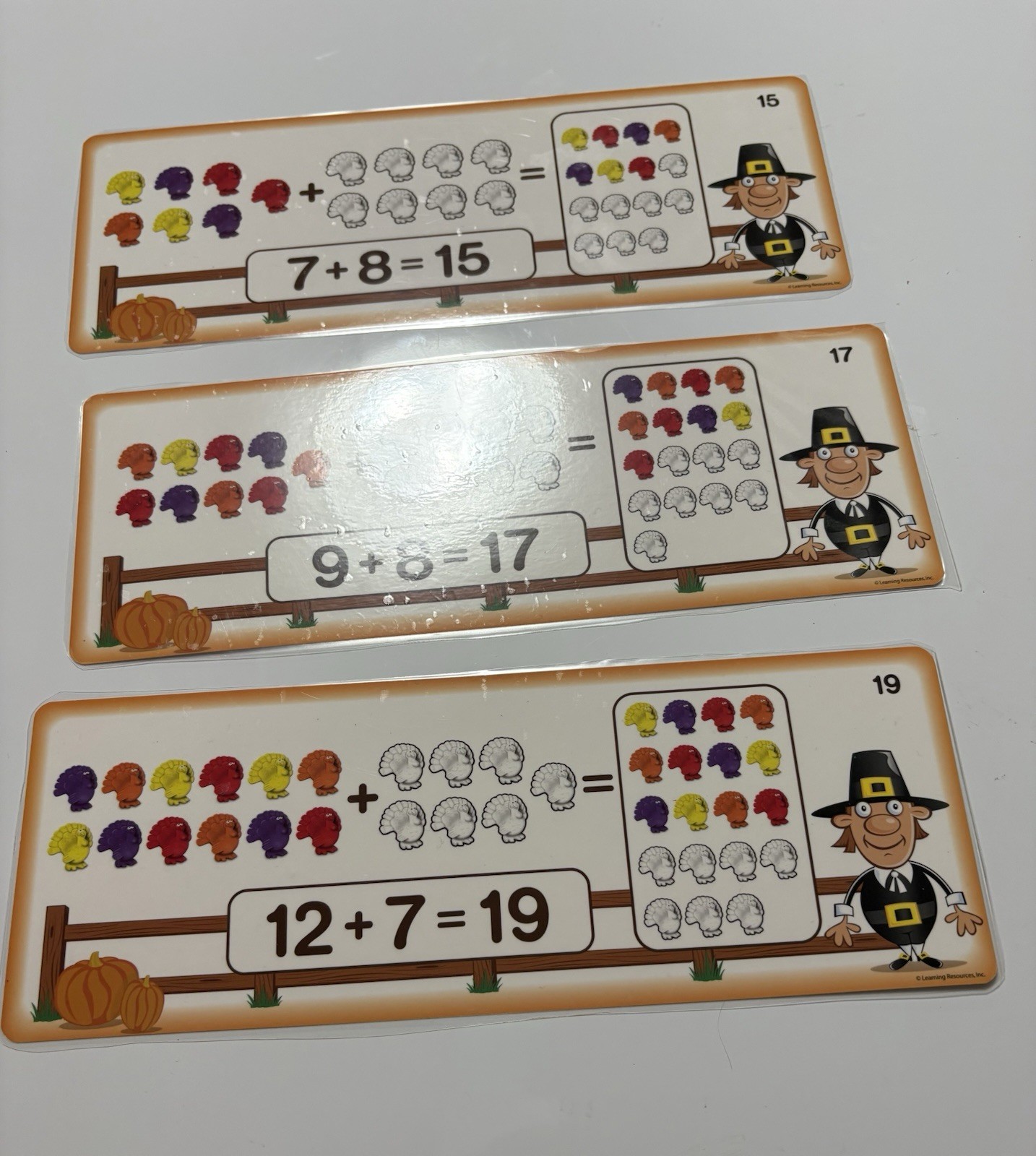 Learning Resources Count and Add Turkey Activity Cards Ages 3 and Up