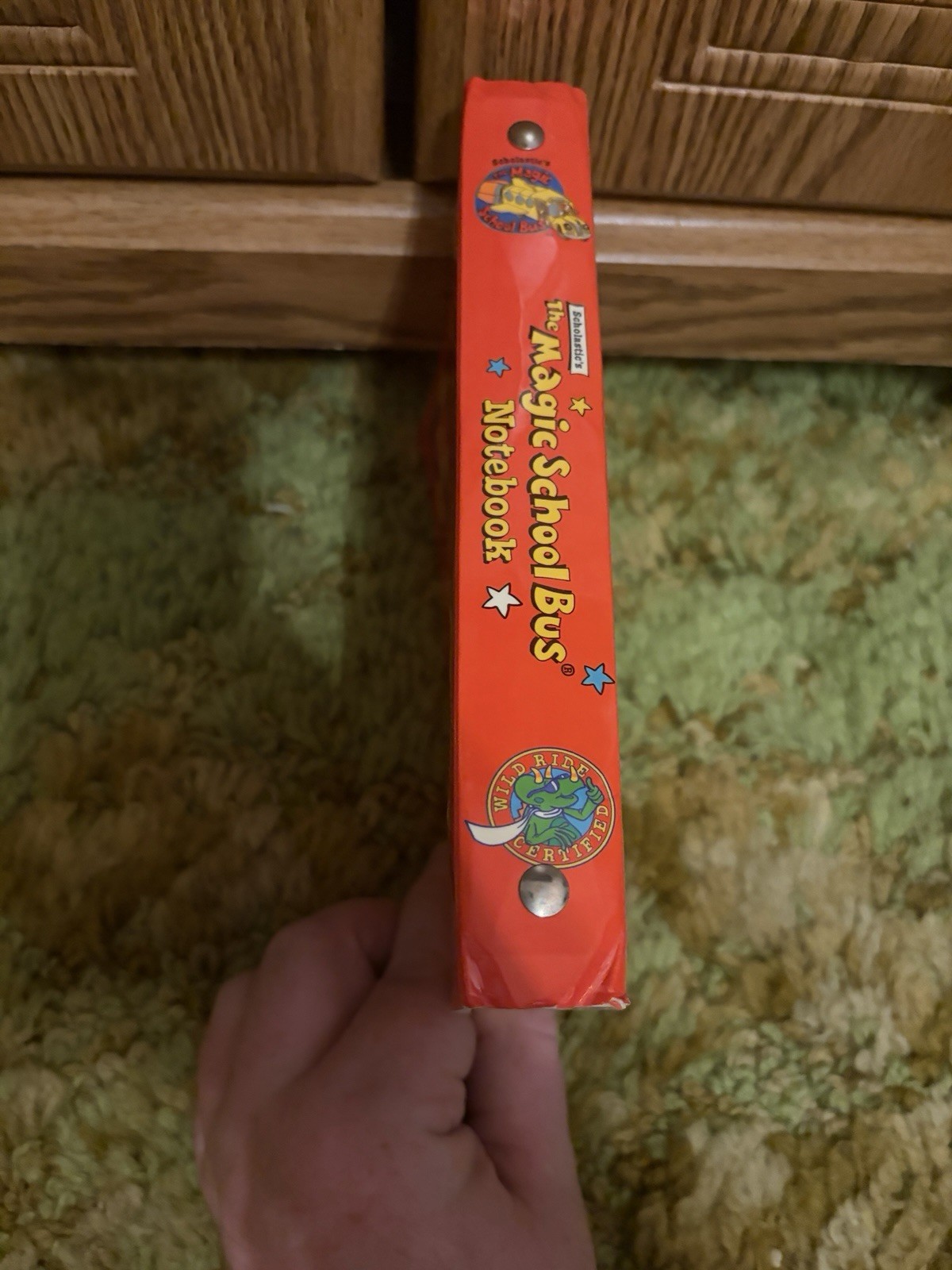 Scholastic 1995 the Magic School Bus Notebook Binder with Floating & Sinking Tab
