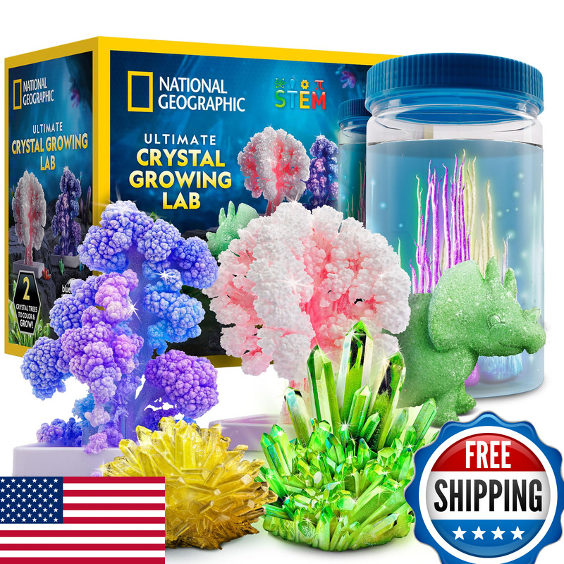Blue Marble National Geographic Ultimate Crystal Growing Kit Grow 5 Types Of