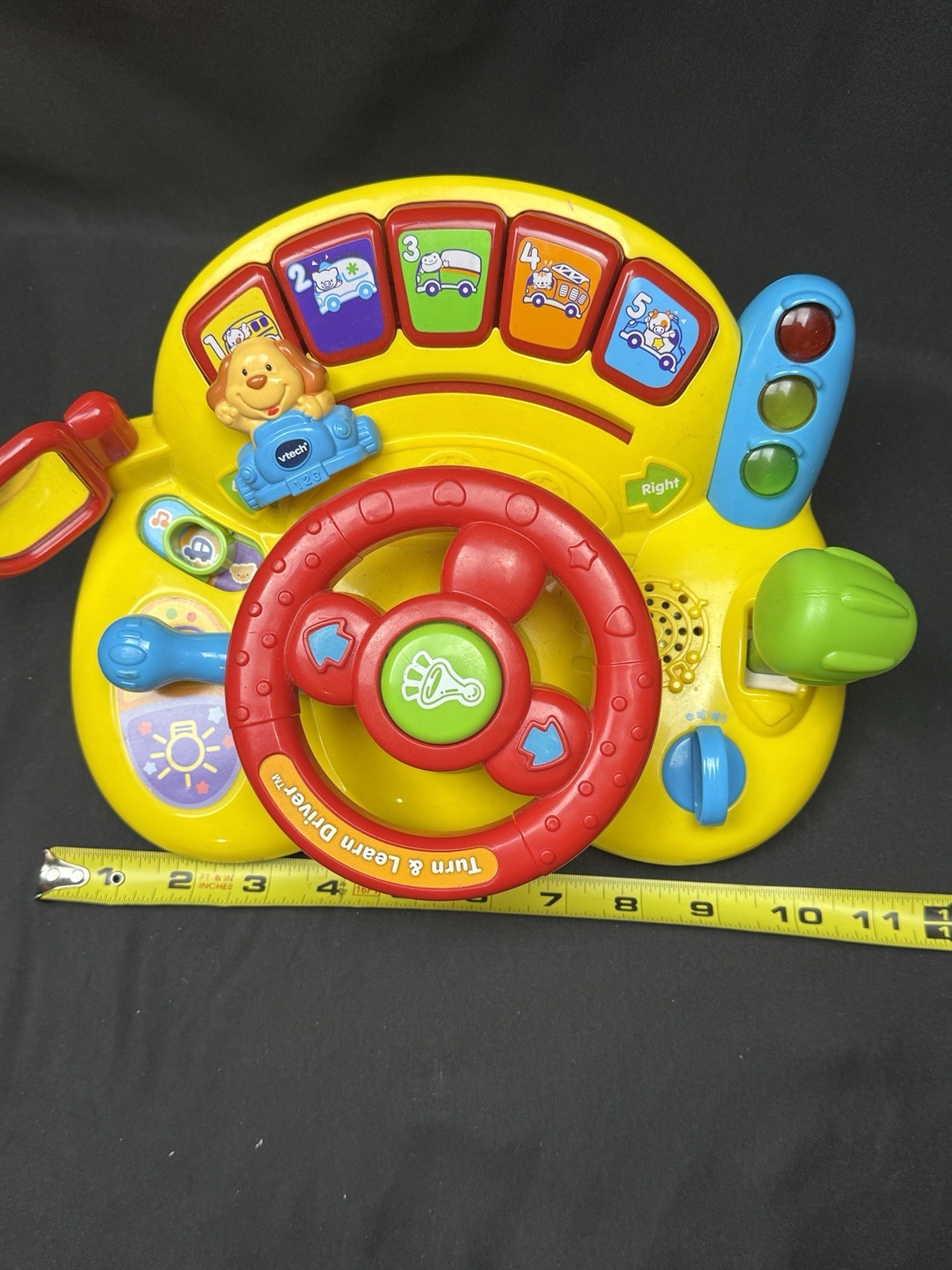 VTech Turn & Learn Driver Interactive Red and Yellow Dashboard Numbers Sings Toy