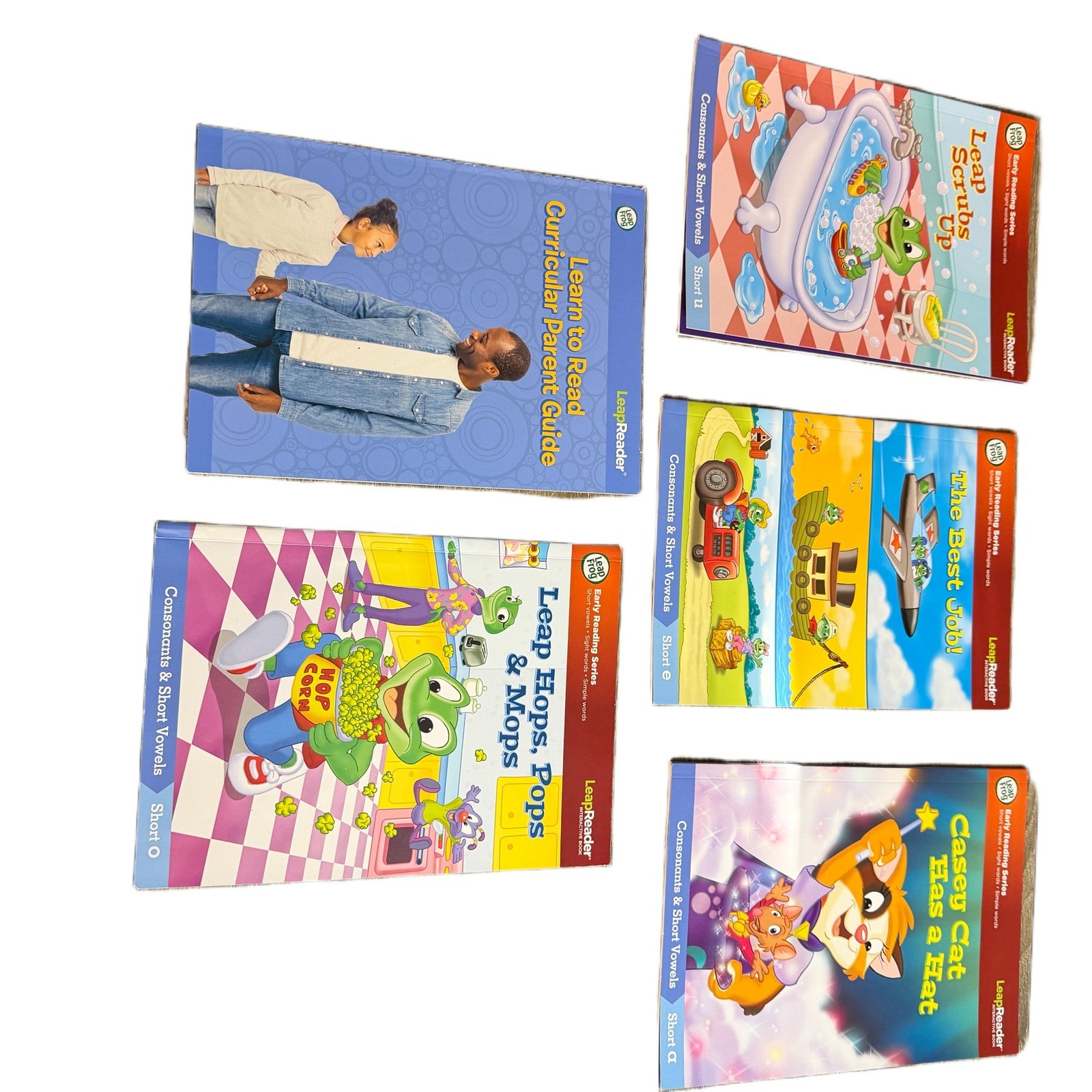 LeapFrog LeapReader Interactive Learning System Purple Stylus Pen w/ 10 Book Set