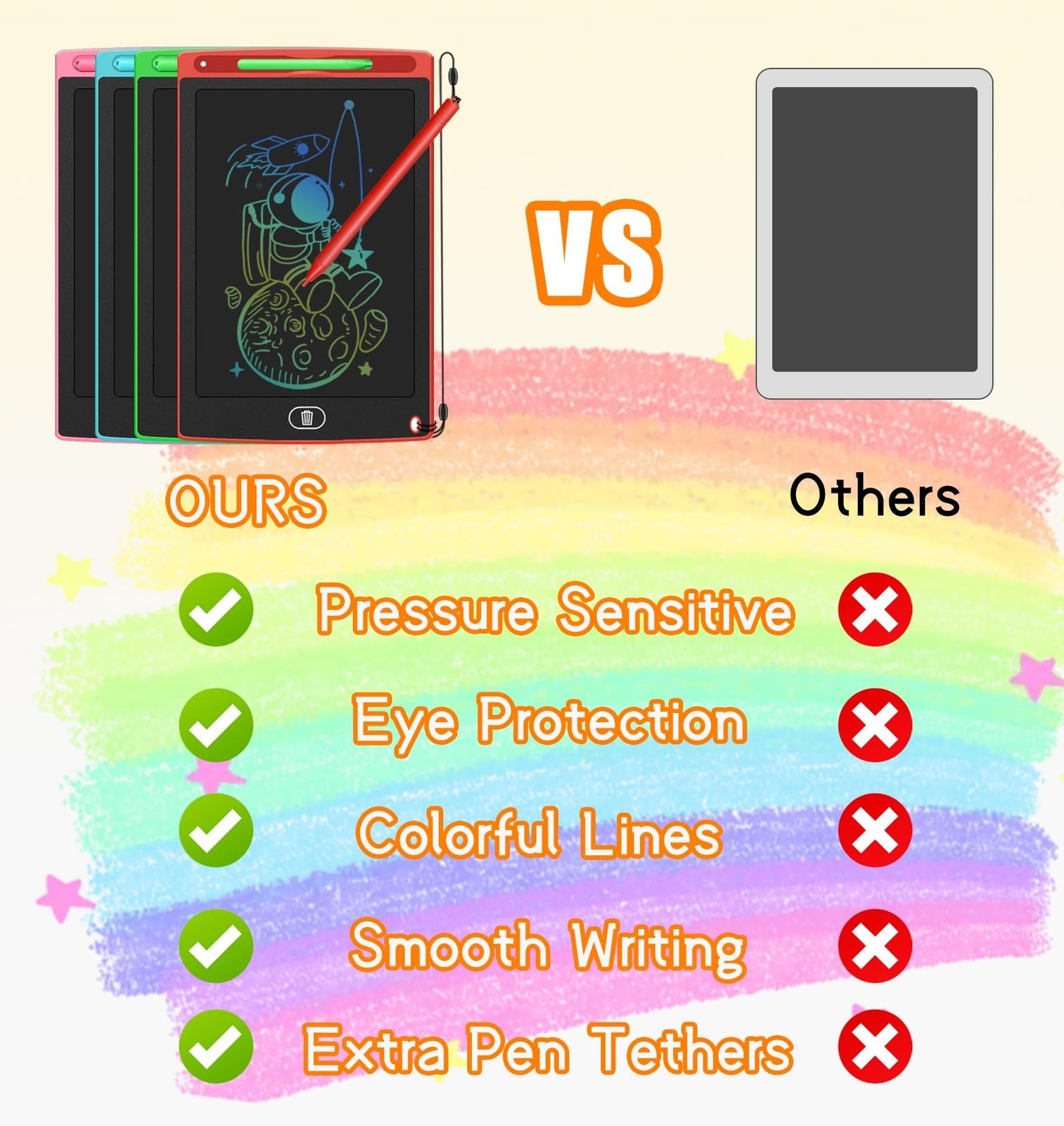 32 Pack LCD Writing Tablet for Kids Drawing Tablet 8.5″ Upgraded Drawing Pad …