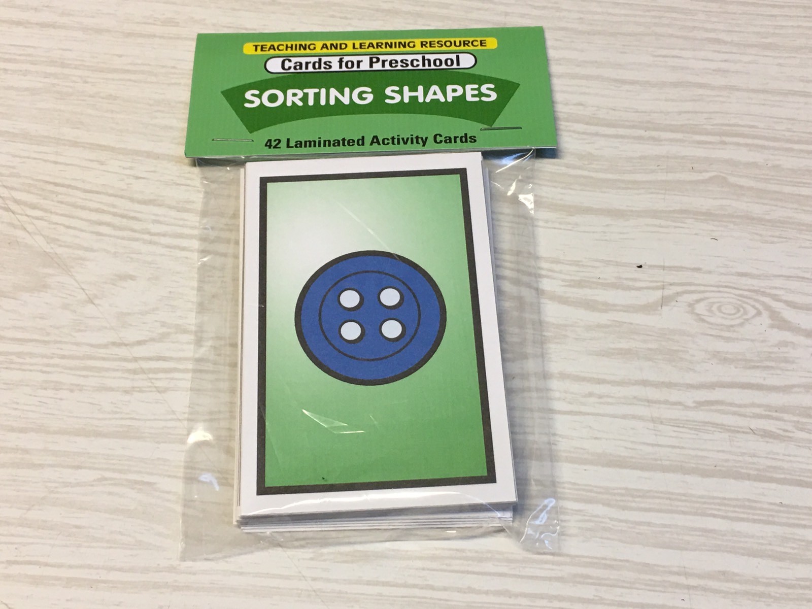 Sorting Shapes – 56 Laminated Cards – Activity Set