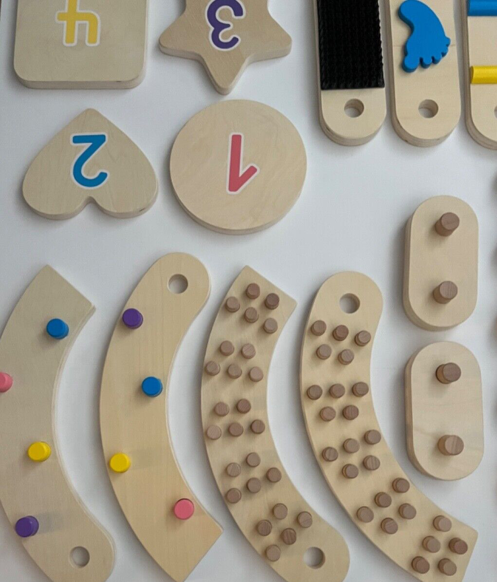 Balance Board Beam Oval Stepping Stones Wooden Montessori Cateam 3 yrs.+