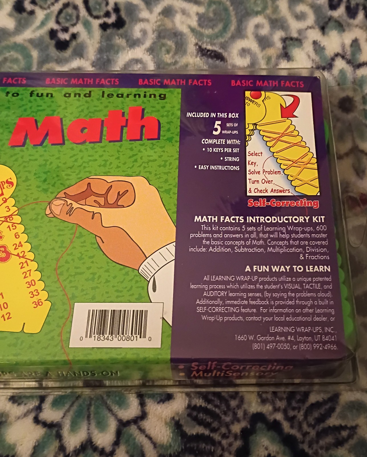 “Learning Wrap-Ups for Basic Math Facts” Complete New In Clear Wrap Set Of Five