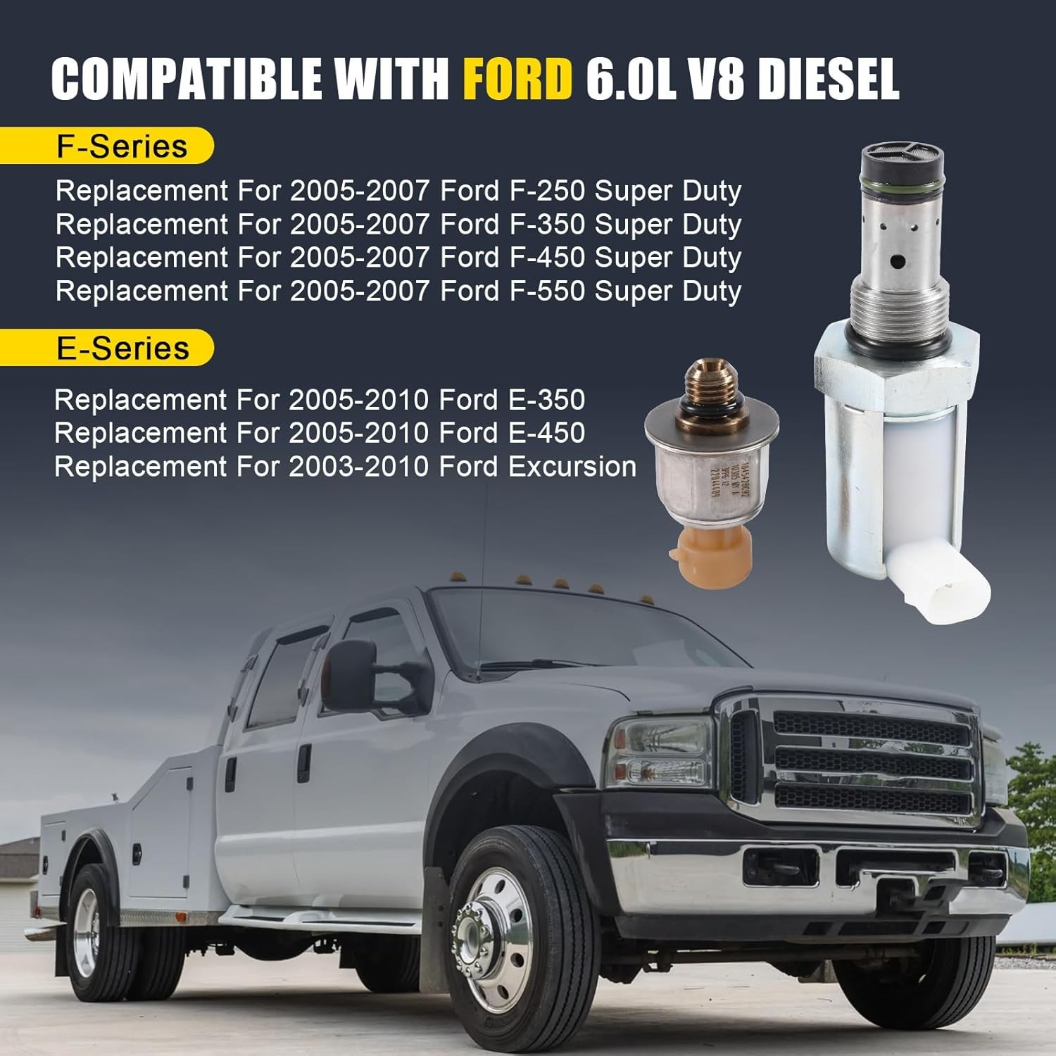 6.0 IPR Valve Injector Pressure Regulator with ICP Sensor & Pigtail Compatible w