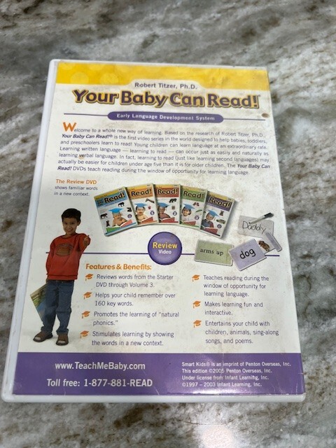 Your Baby Can Read Early Language Development Review DVD Ages 3 mths – 5 years