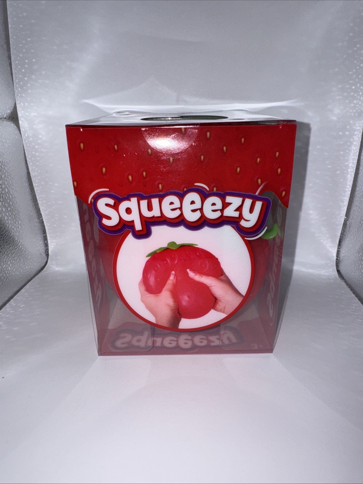 Sunny Days Jumbo Squeeezy Red Strawberry Squishy New In Box