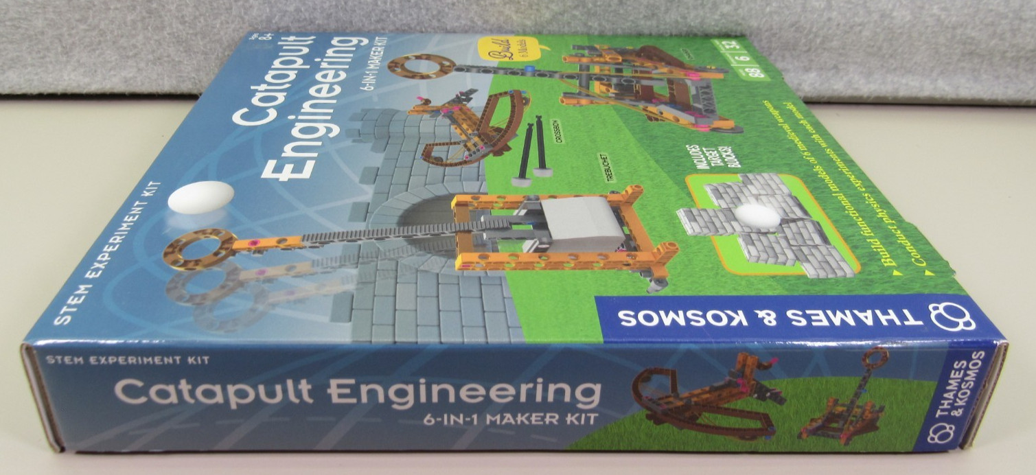 CATAPULT ENGINEERING 6-in-1 Kit Build Medieval Weapons STEM Thames Kosmos NEW!