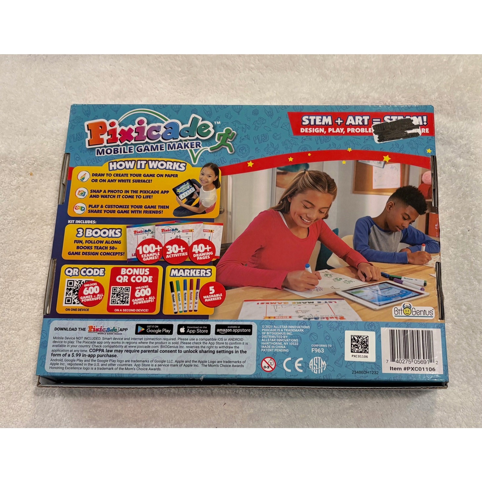 NIB Pixicade Mobile Game Maker – Award-Winning STEM Toy