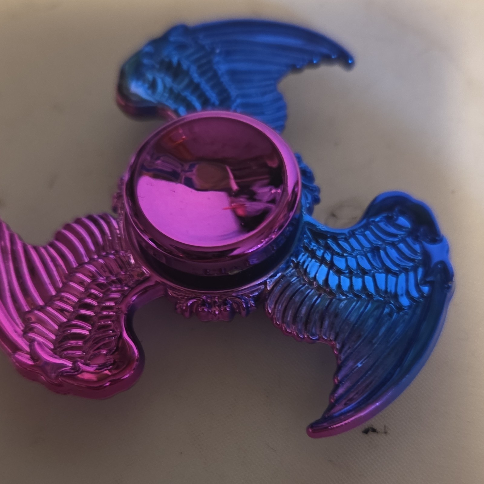 Pink Blue Wing Design Hand Spinner Fidget Toy for Ages 8-11 12-16 Years