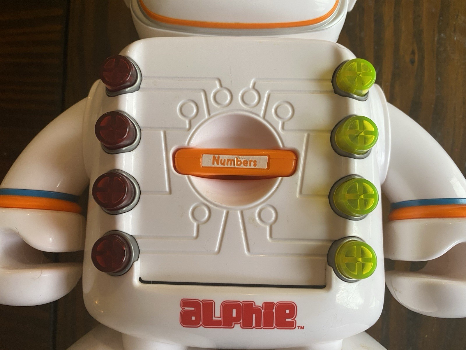 ALPHIE Playskool Learning Electronic Talking ROBOT 2009 Works! Math Card