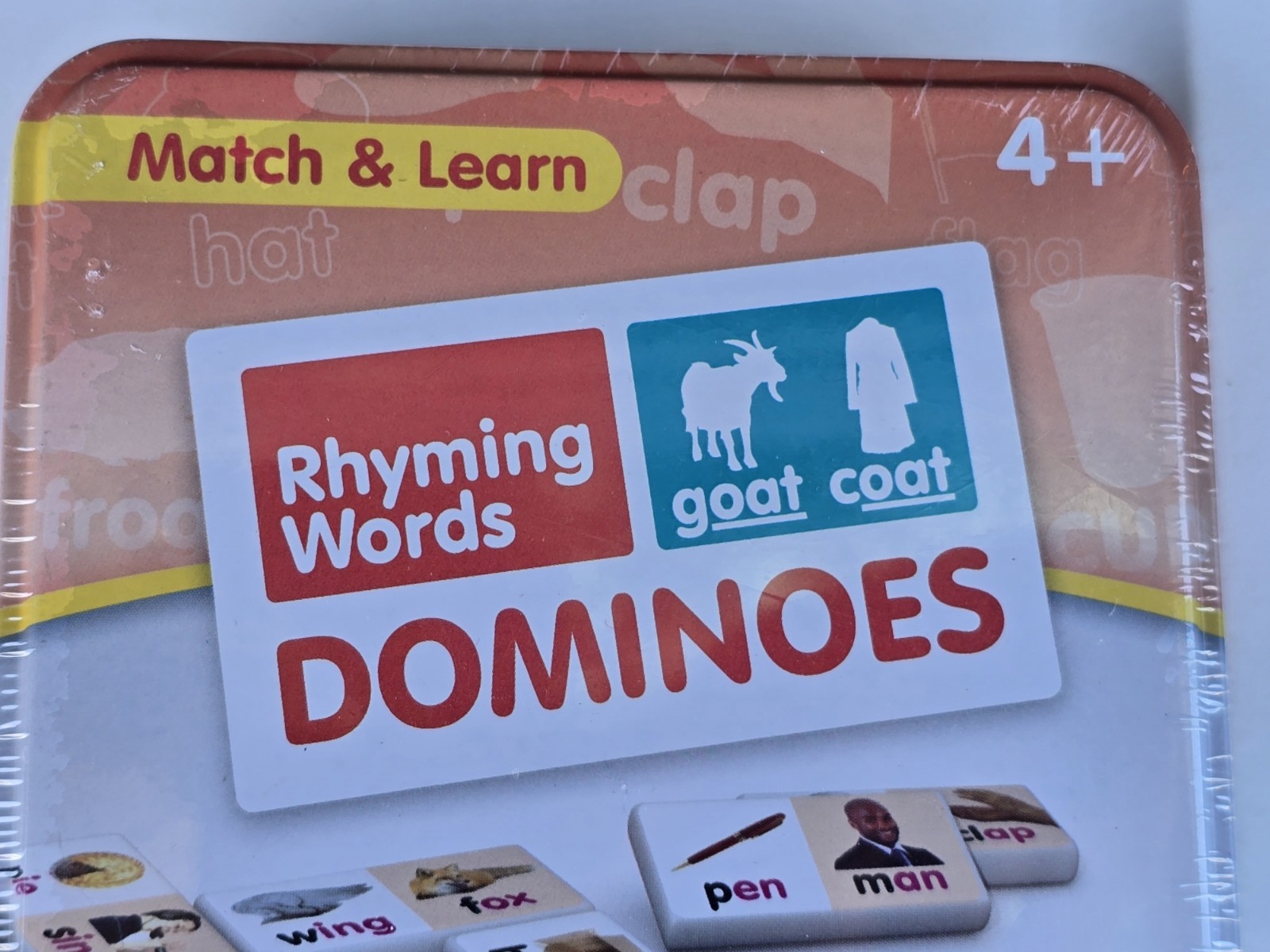 Junior Learning Dominoes Game Rhyming Words Ages 4+ Match & Learn