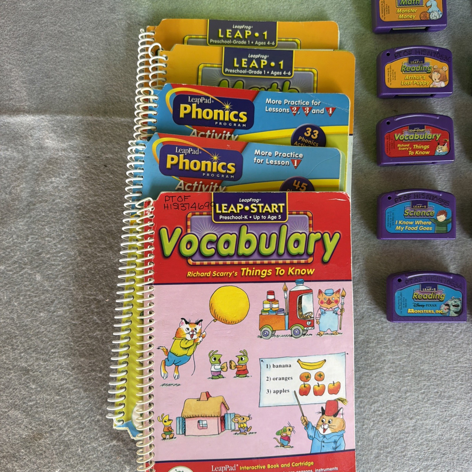 Vintage 2001 LeapFrog Leap Pad Learning System Console/Backpack/Books/Games