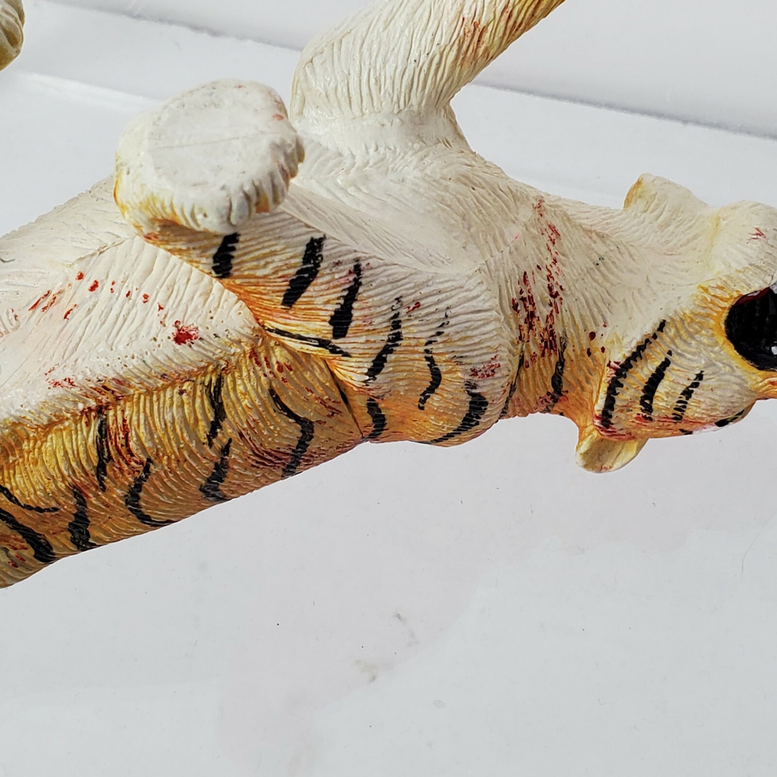 Vintage 1987 Siberian Tiger Wild Animal Toy Educational Model GUC