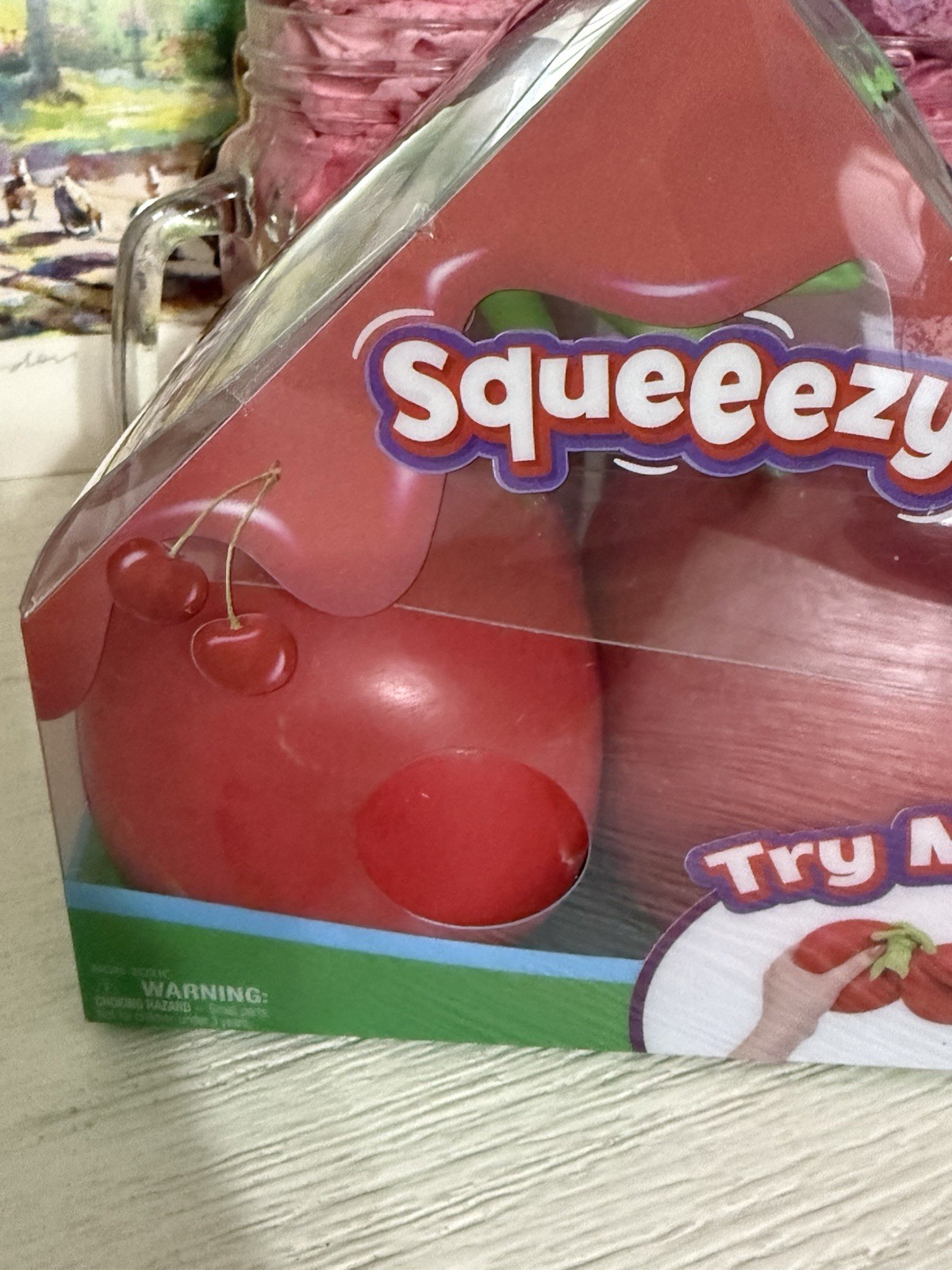 NEW Squishy Sunny Days Toymendous Red Cherries 5.5 Inch Squeezy Cherry Viral