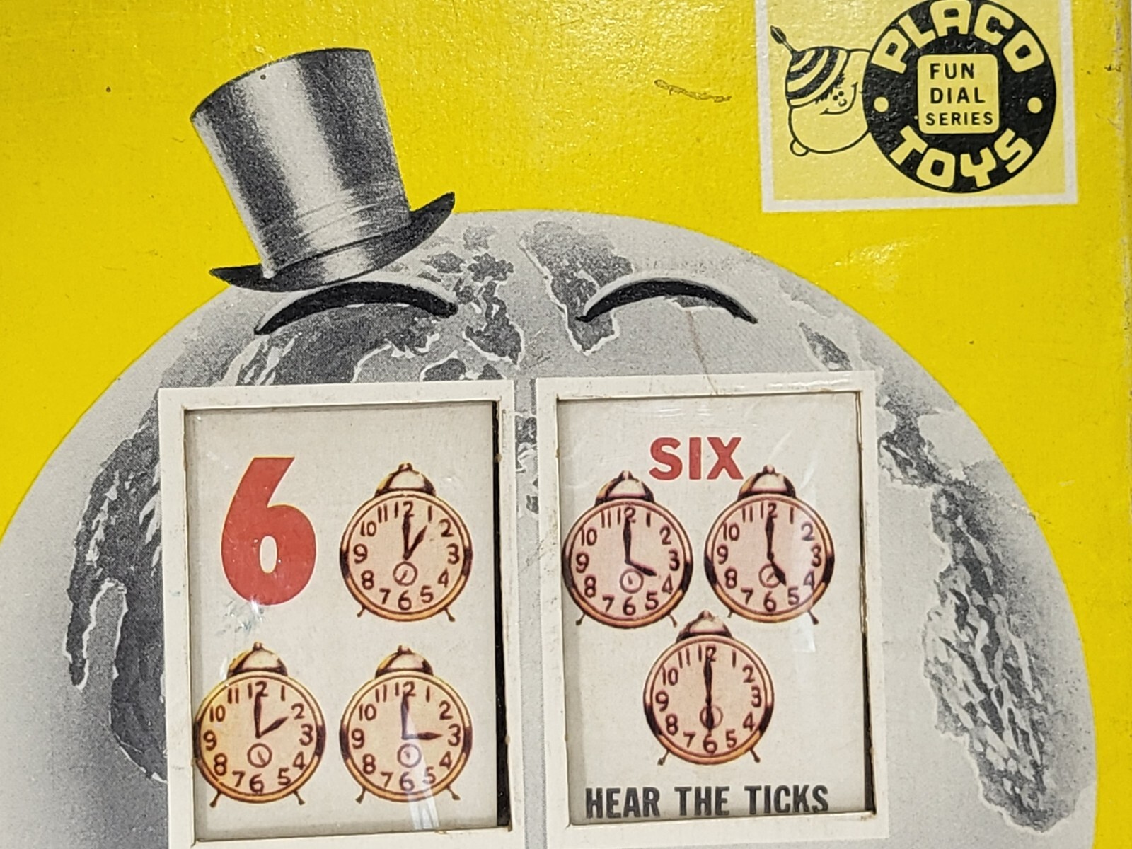 Vintage Learn To Count “My Numbers Box” Placo Fun Dial 1968 Collectible Rare
