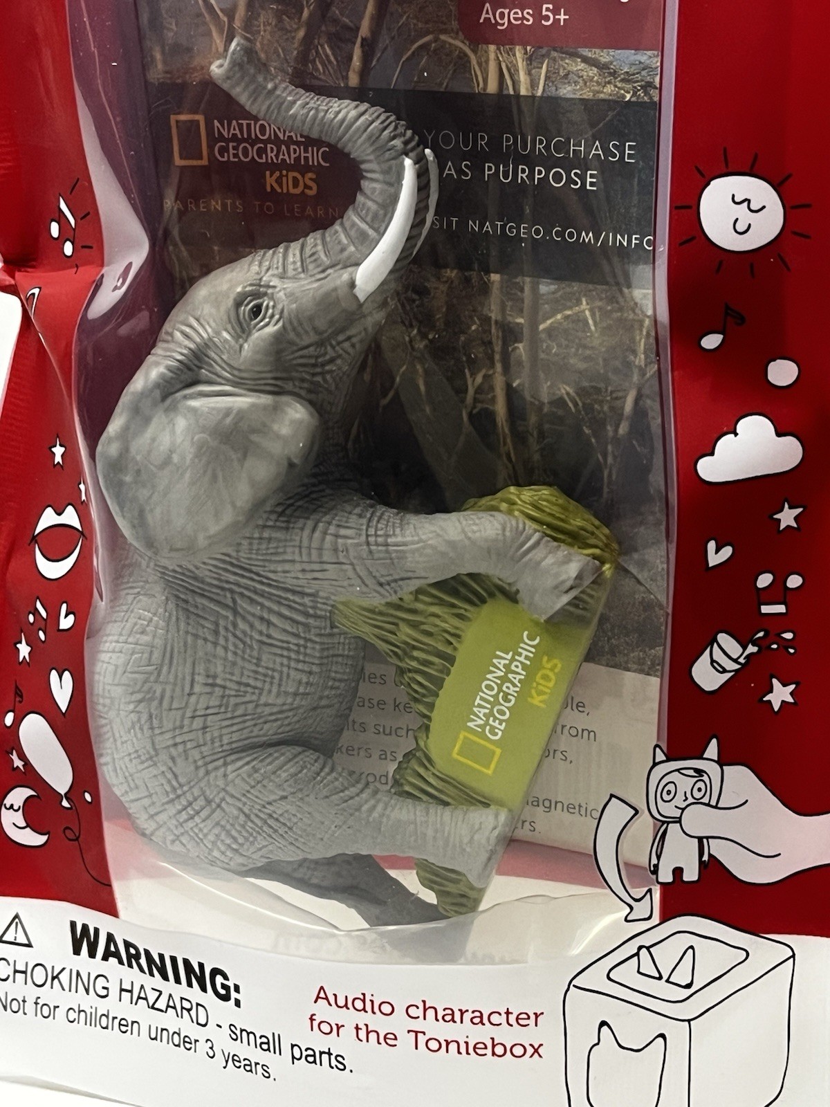 Tonies – National Geographic Kids Elephant Tonie – EDUCATIONAL – NEW