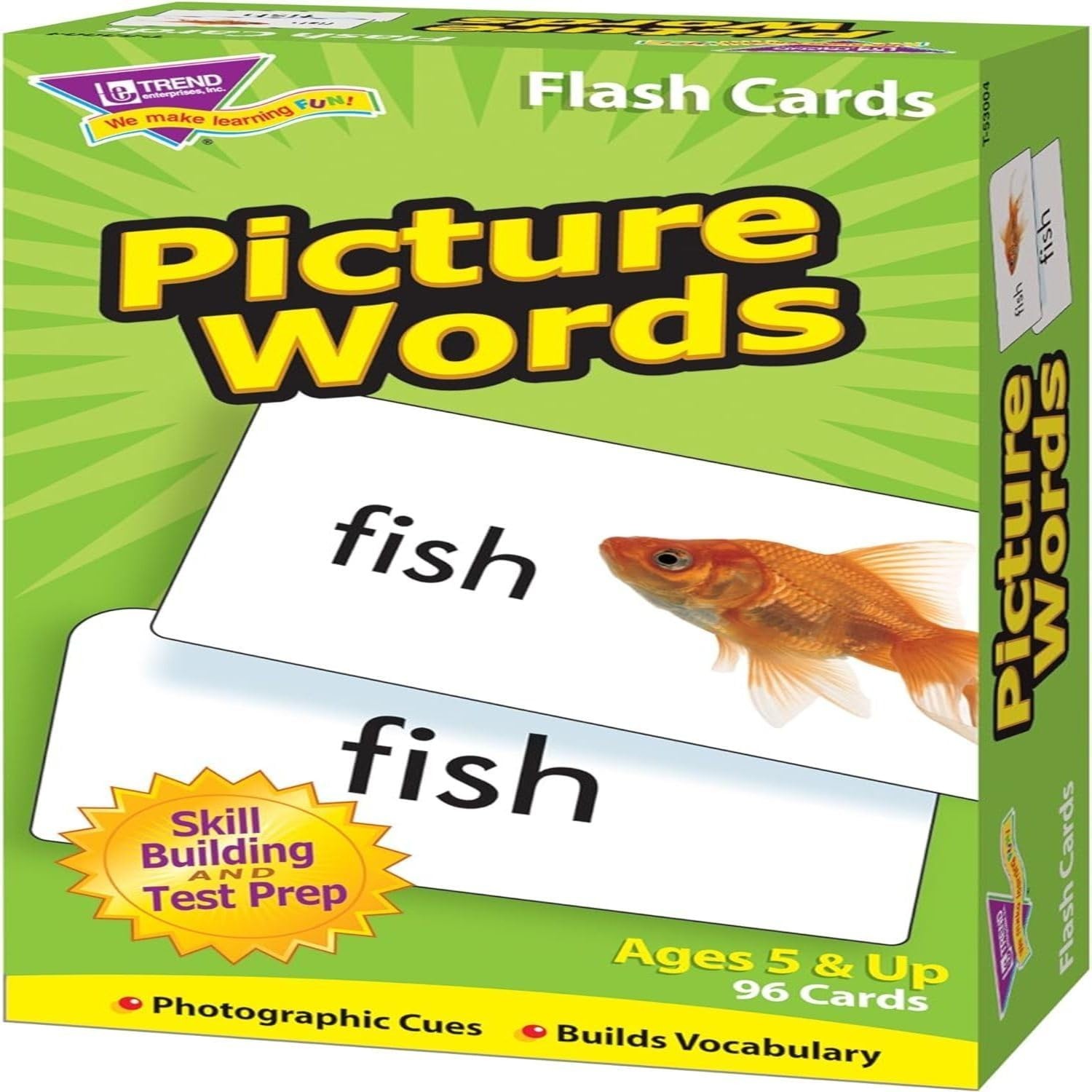Picture Words Skill Drill Flash Cards, Content-Rich Self-Checking Cards to Pr…