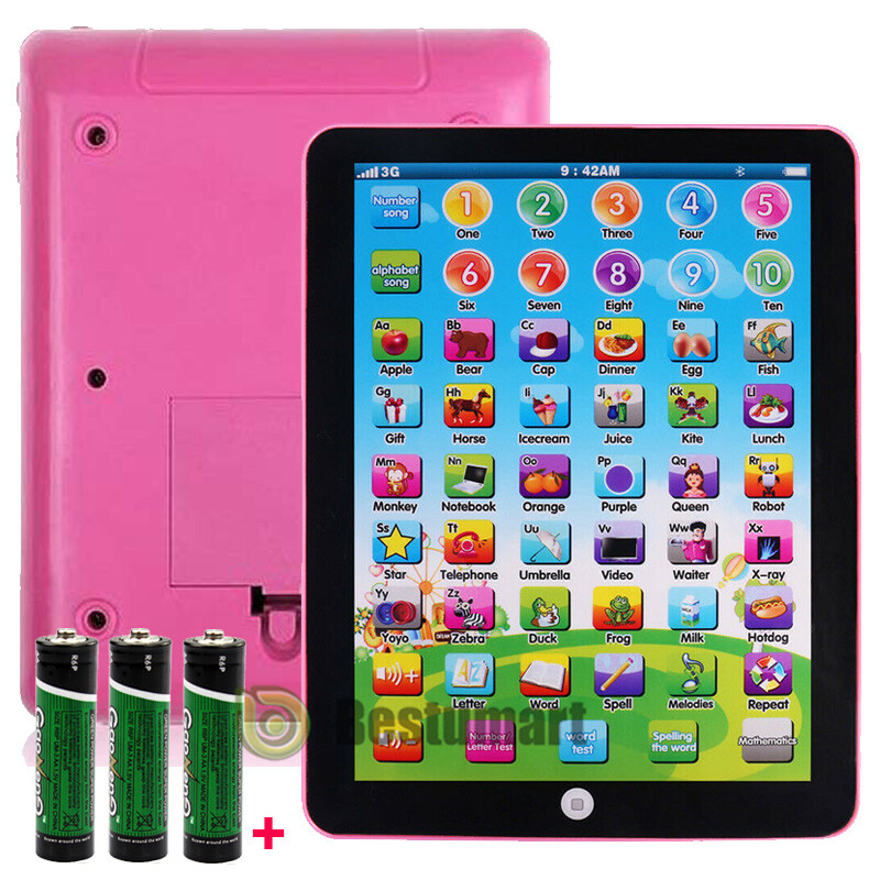 Educational Learning Tablet Musical Pad Toy for Age 1 2 3 4 5 6 Years Old Grils