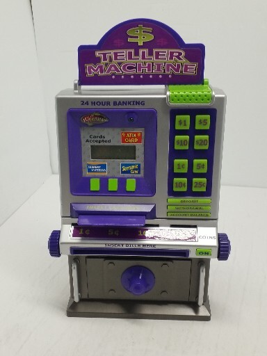 Toy Electronic Deluxe ATM Bank Teller Machine Summit Brand