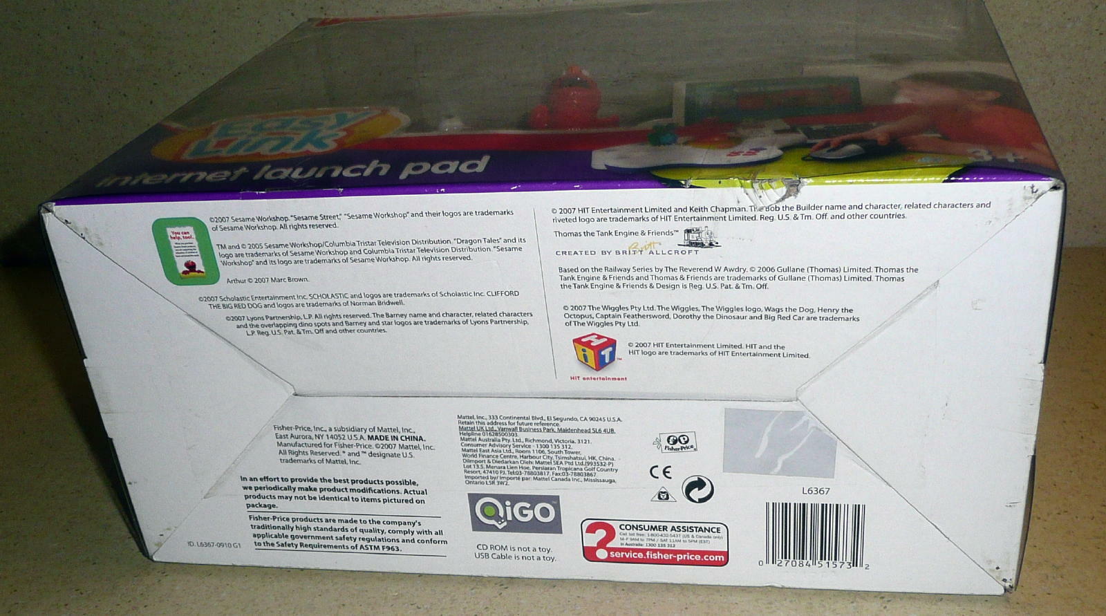 FISHER PRICE EASY LINK INTERNET LAUNCH PAD WIth Sesame Street Elmo 2007 NIB