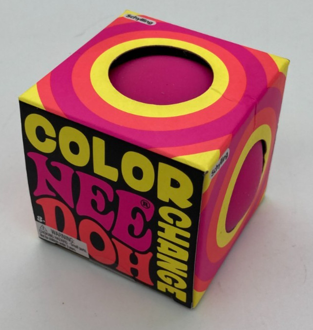 BRAND NEW PINK NeeDoh Color Change BALL Sensory Fidget Squishy Splatter Toy