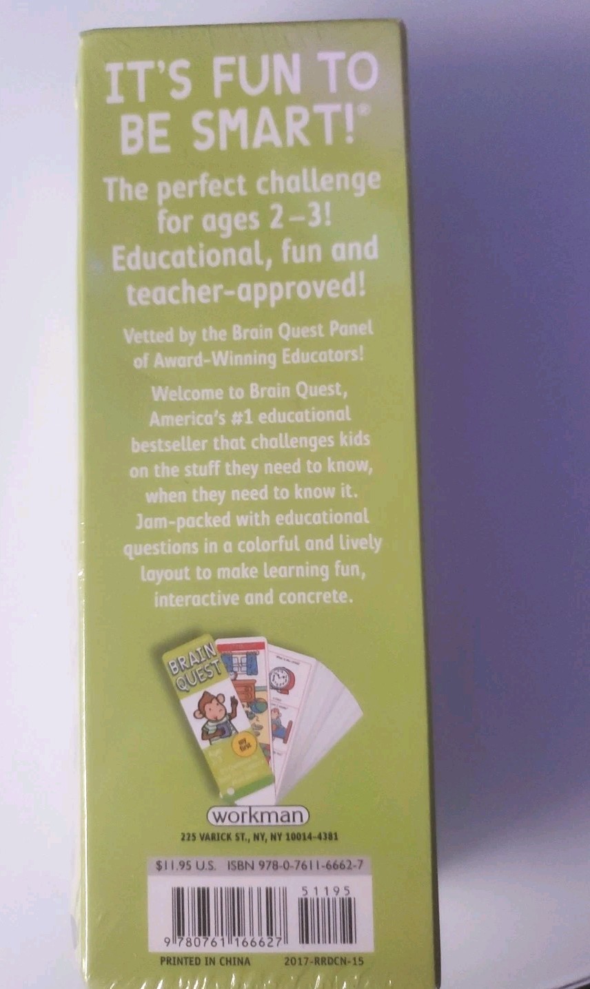 BRAIN QUEST AGES 2-3 OVER 300 QUESTIONS TO ASK TODDLERS