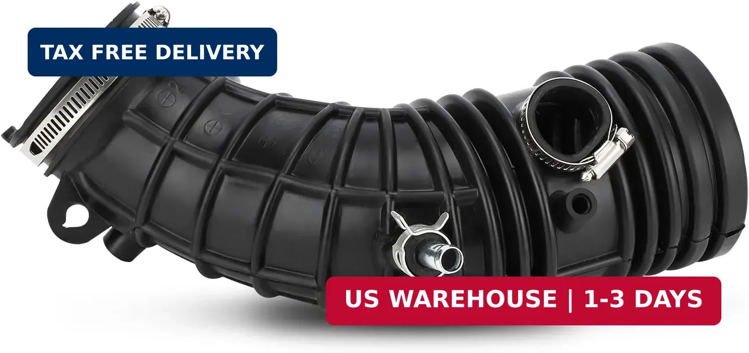 Air Intake Hose Cleaner Tube with Clamps for Honda Accord L4 2.4L 2003 2004 2005